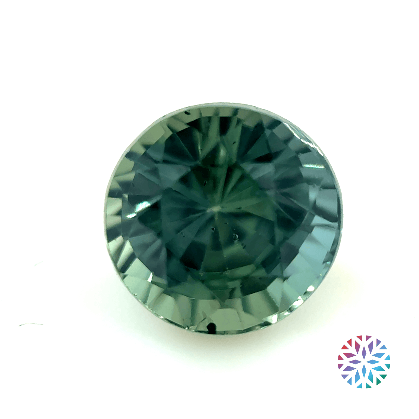 B/G Sapphire- Round, 1.05ct, 5.5 x 5.5 x 4.4mm