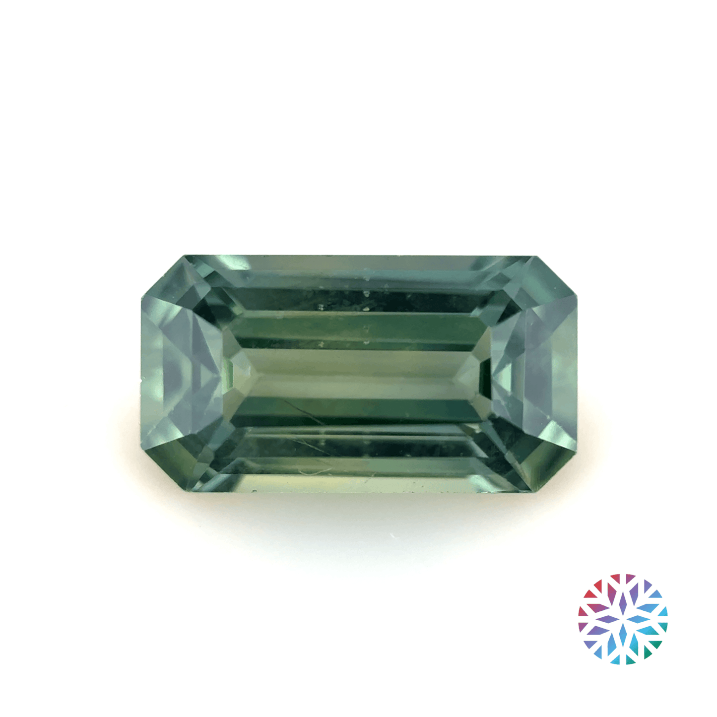 B/G Sapphire- Emerald, 1.22ct, 8.1 x 4.4 x 3.2mm