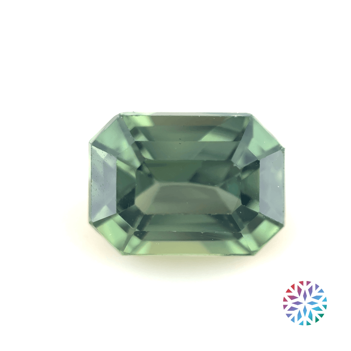 Green Sapphire- Emerald, 1.13ct, 6.3 x 4.6 x 3.7mm