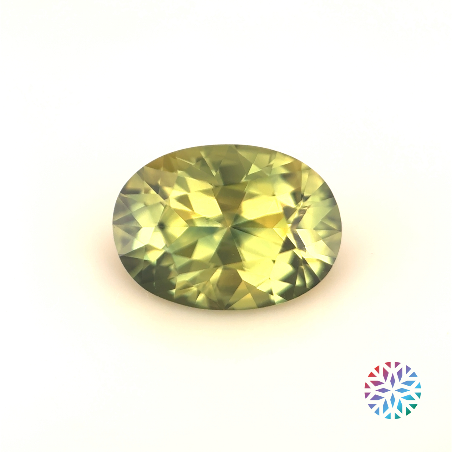 Parti Sapphire- Oval, 2.23ct, 9.6 x 6.9 x 4.5mm