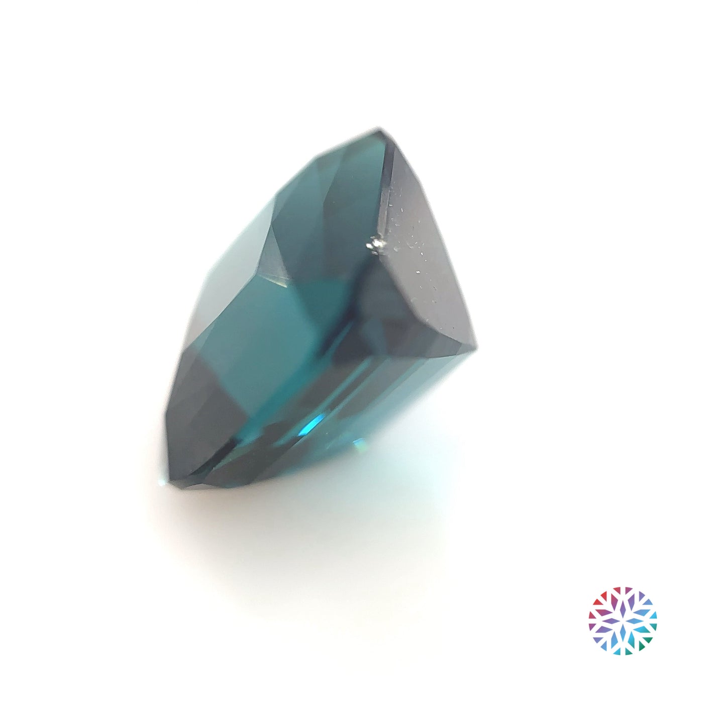 Teal Tourmaline- Cushion, 9.03ct, 12.0 x 11.7 x 8.5mm