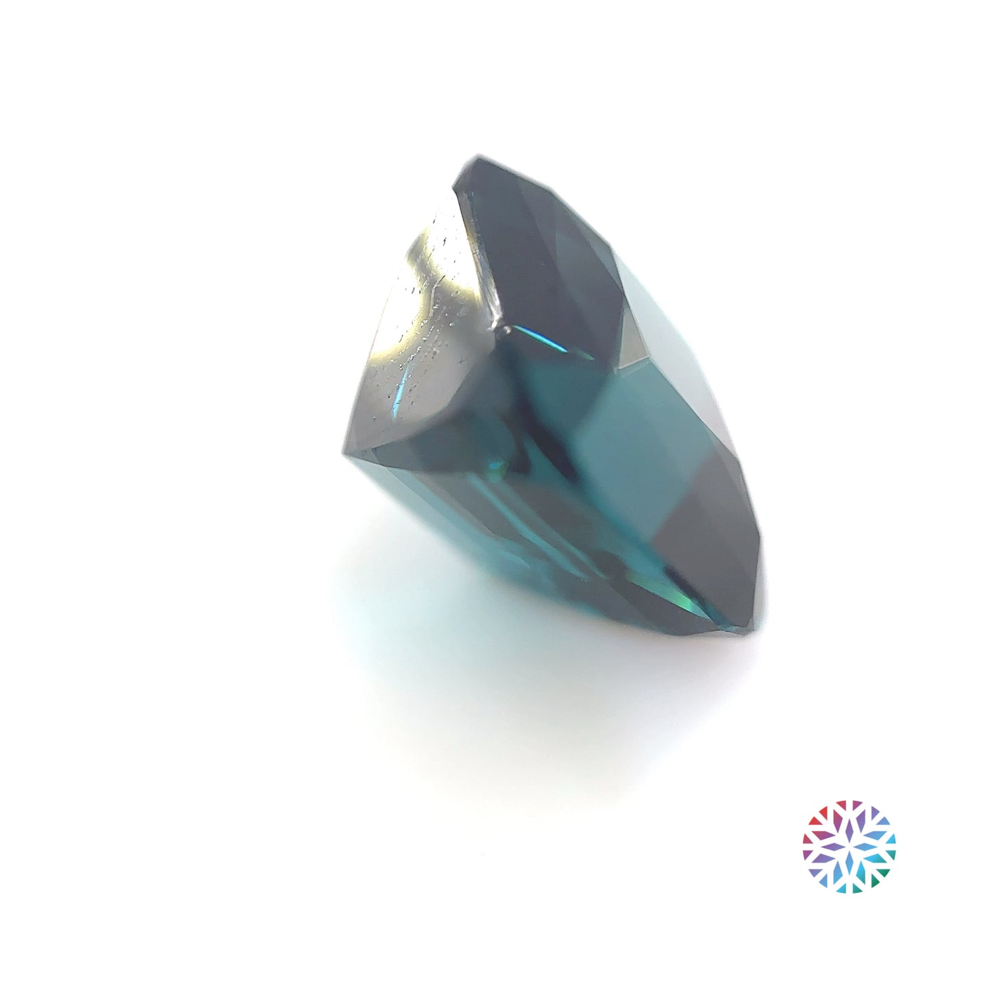 Teal Tourmaline- Cushion, 9.03ct, 12.0 x 11.7 x 8.5mm