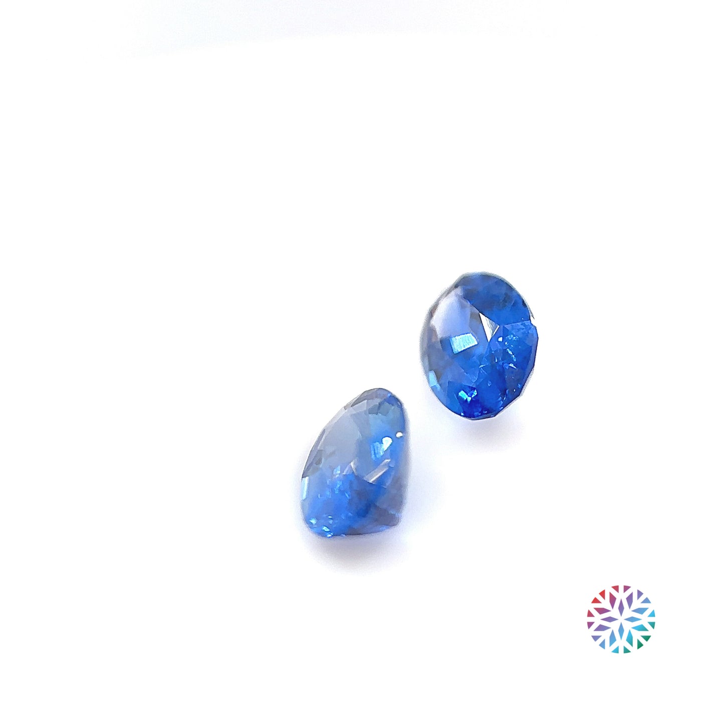 Blue Sapphire pair - Oval, 1.81ct, 6.9 x 4.9mm