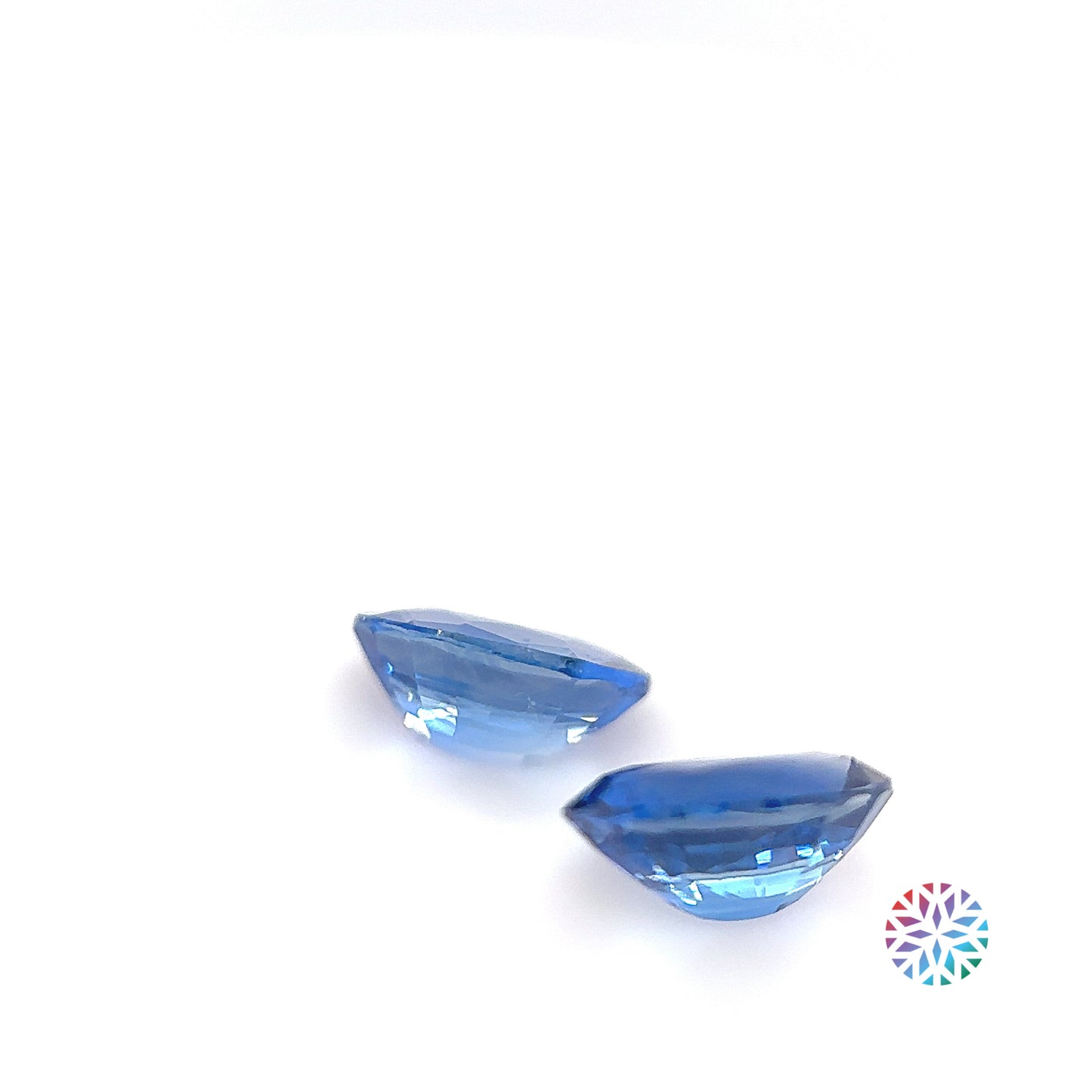 Blue Sapphire pair - Oval, 1.81ct, 6.9 x 4.9mm