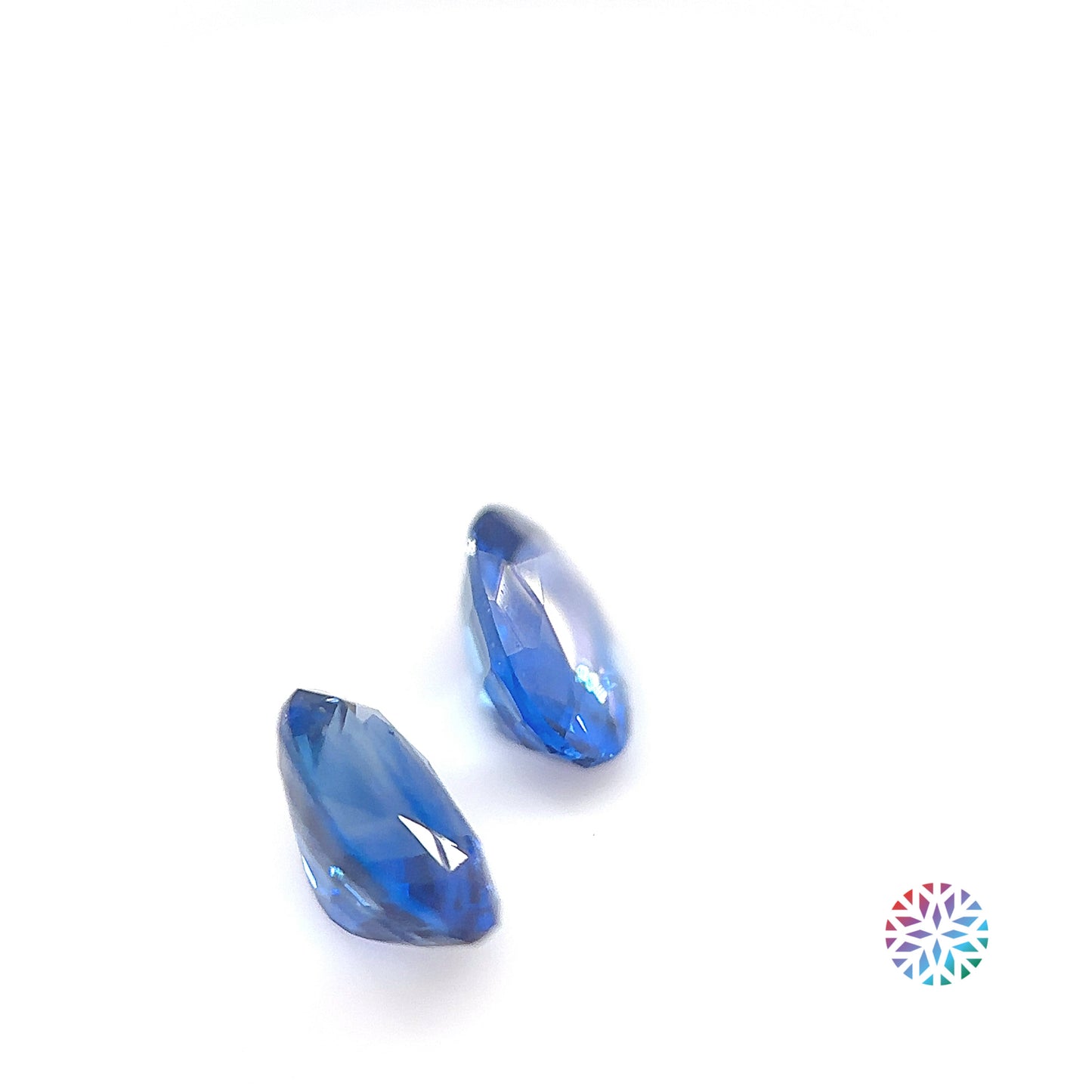 Blue Sapphire pair - Oval, 1.81ct, 6.9 x 4.9mm