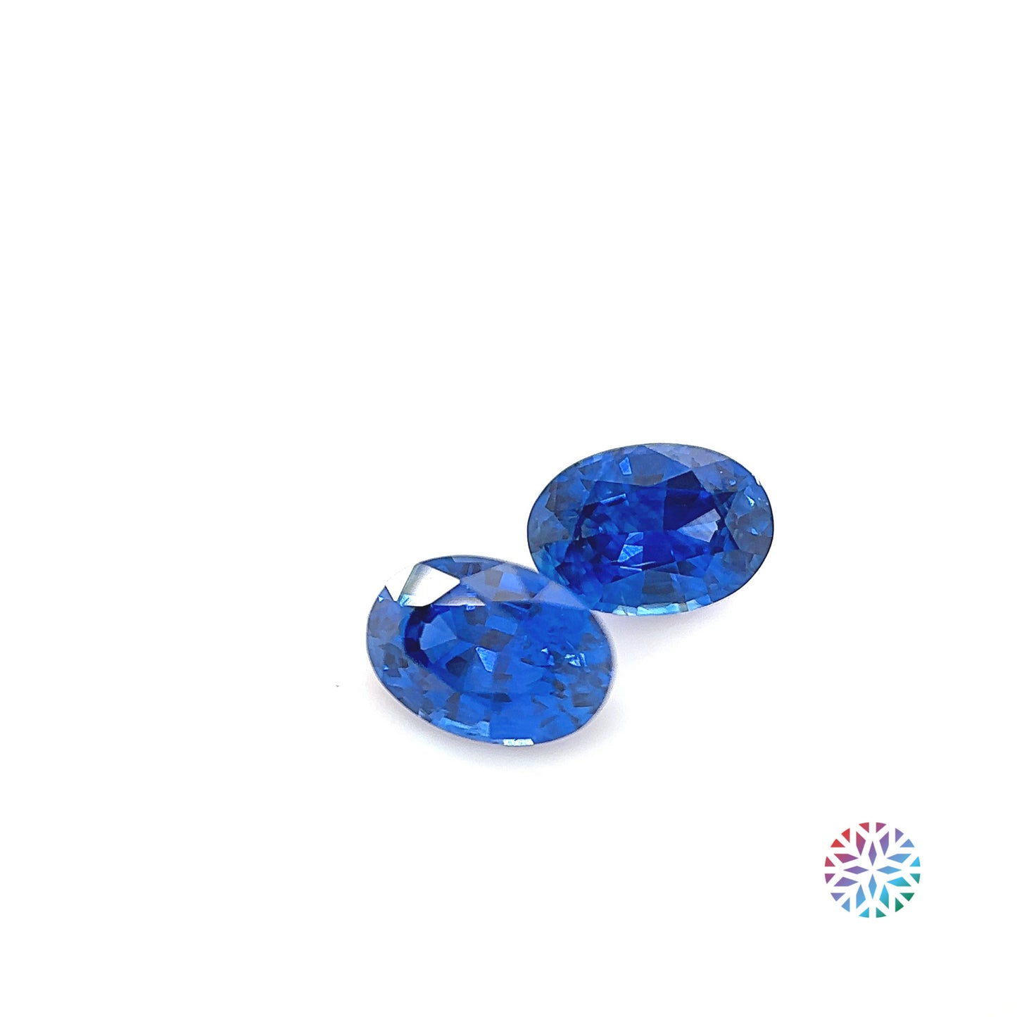 Blue Sapphire pair - Oval, 1.53ct, 6.6 x 4.6mm