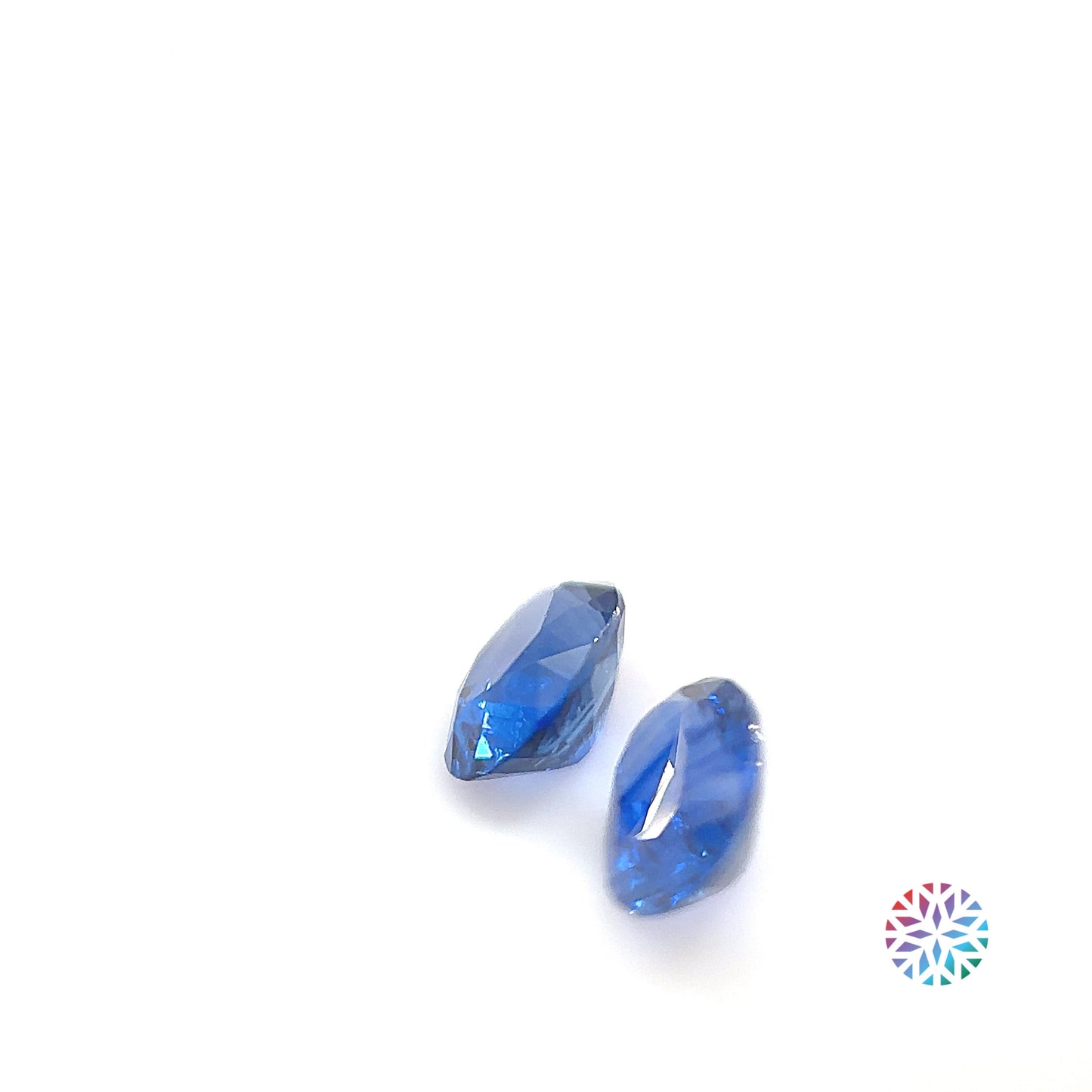 Blue Sapphire pair - Oval, 1.53ct, 6.6 x 4.6mm