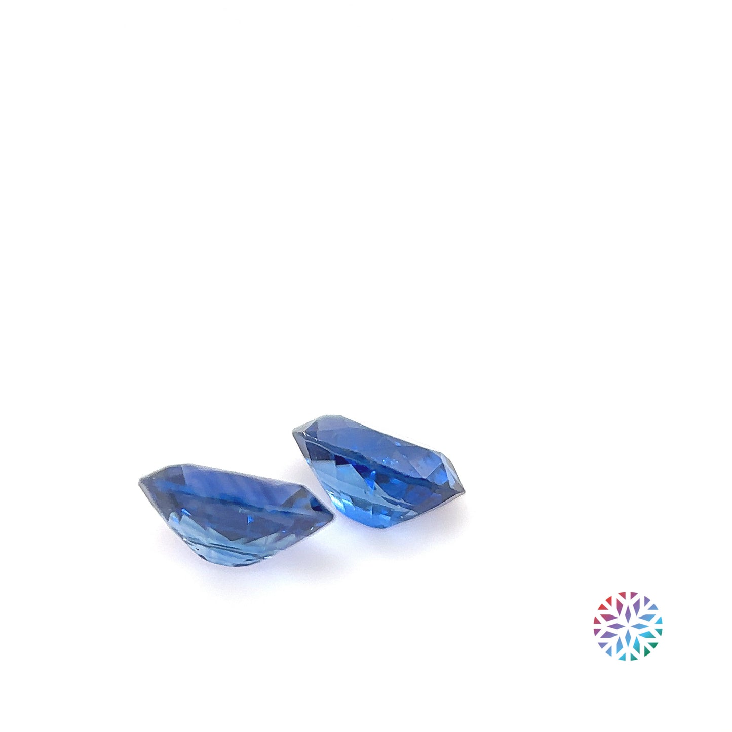 Blue Sapphire pair - Oval, 1.53ct, 6.6 x 4.6mm
