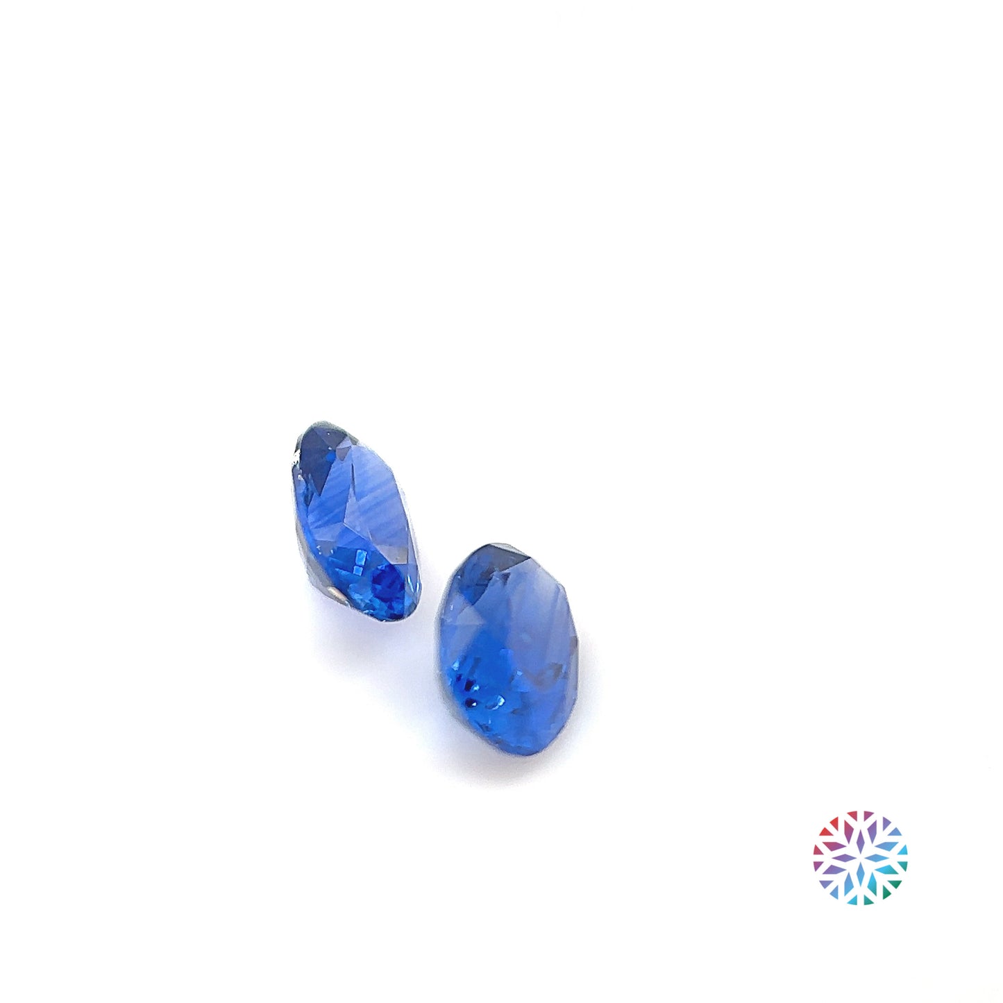 Blue Sapphire pair - Oval, 1.53ct, 6.6 x 4.6mm