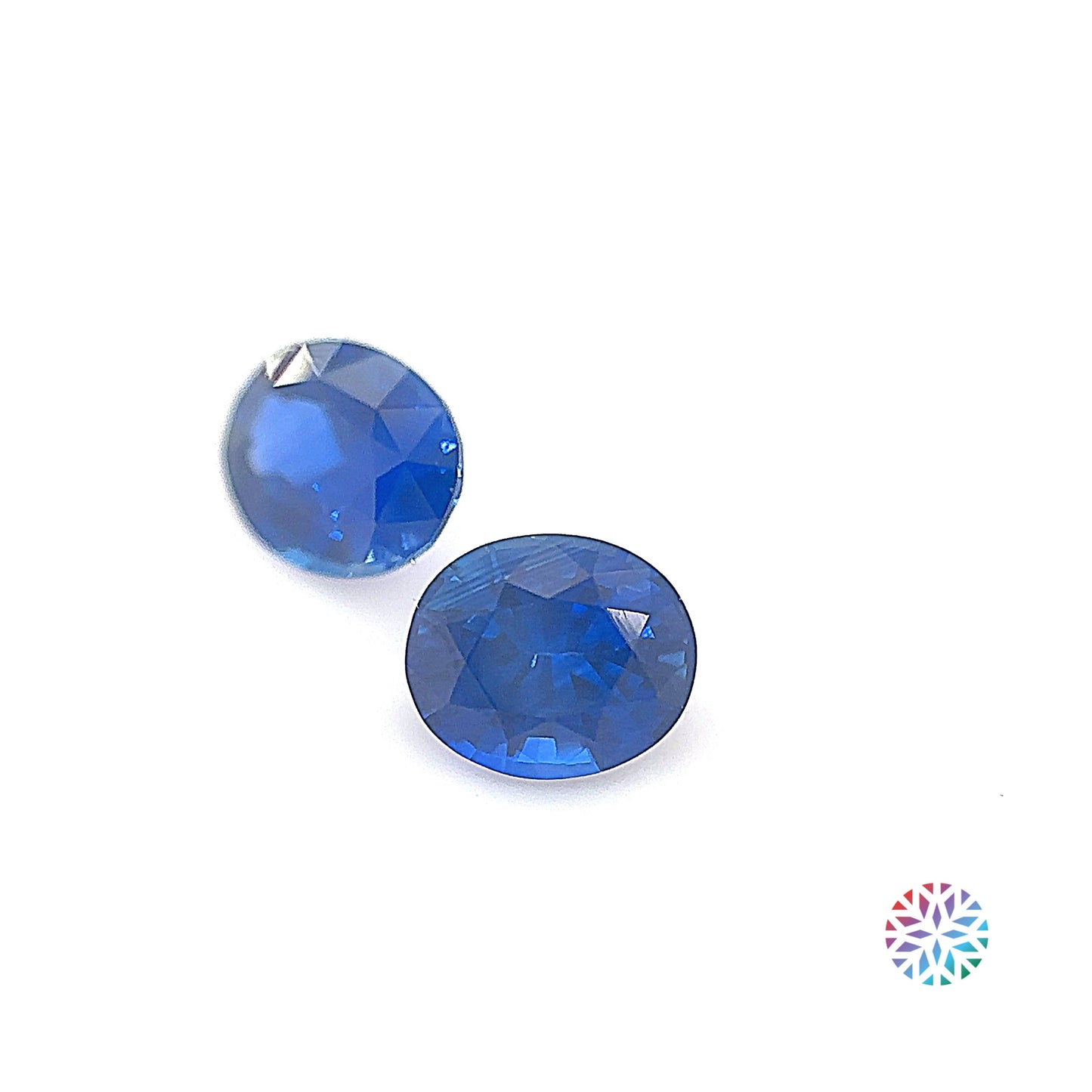 Blue Sapphire pair - Oval, 1.64ct, 6.0 x 5.0mm