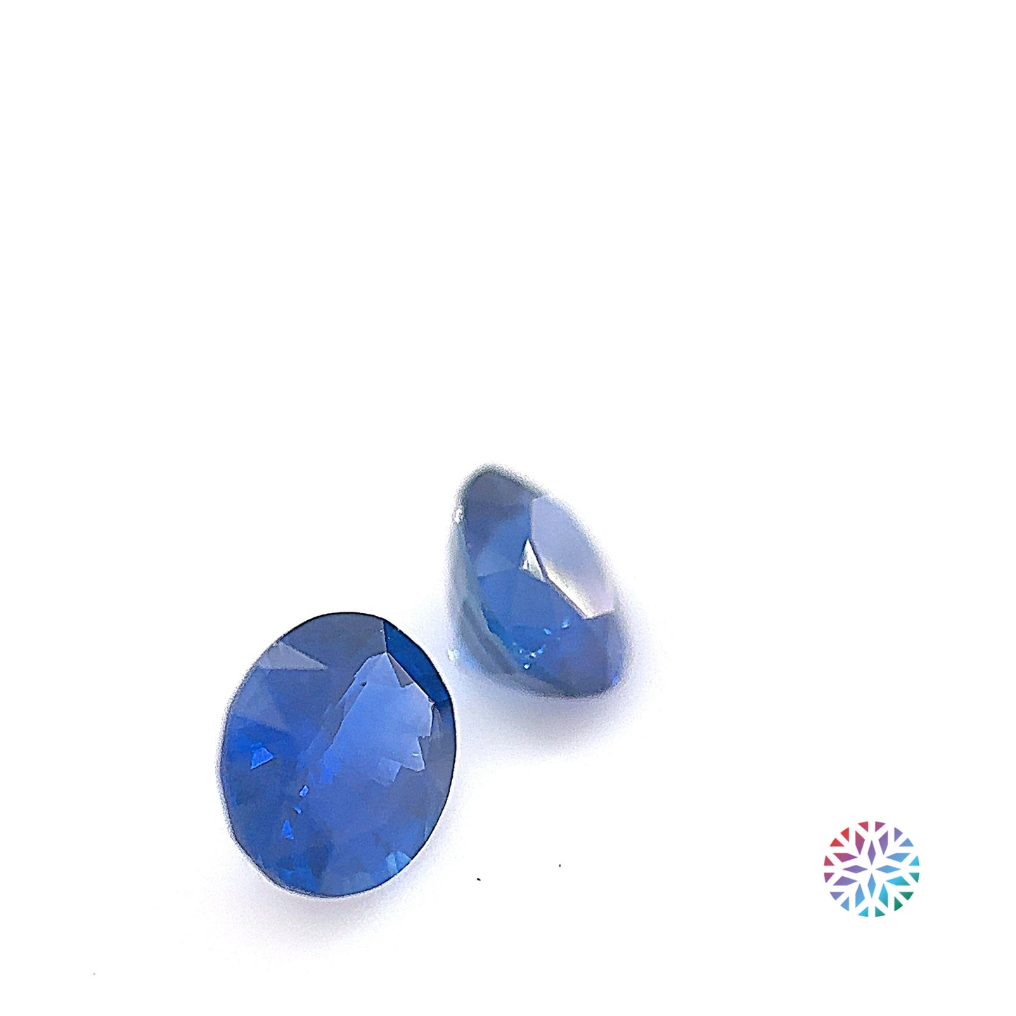 Blue Sapphire pair - Oval, 1.64ct, 6.0 x 5.0mm