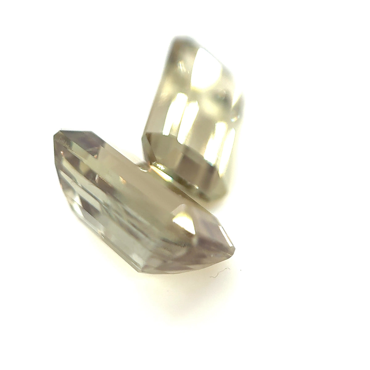 Turkish Diaspore pair - Emerald, 10.61ct, 13.3 x 7.7mm
