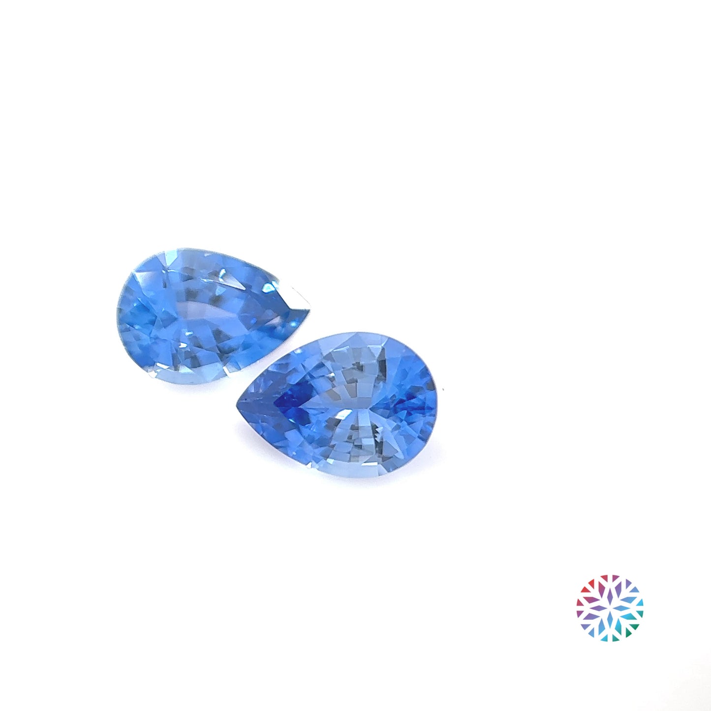 Blue Sapphire pair - Pear, 1.52ct, 7.0 x 5.0mm