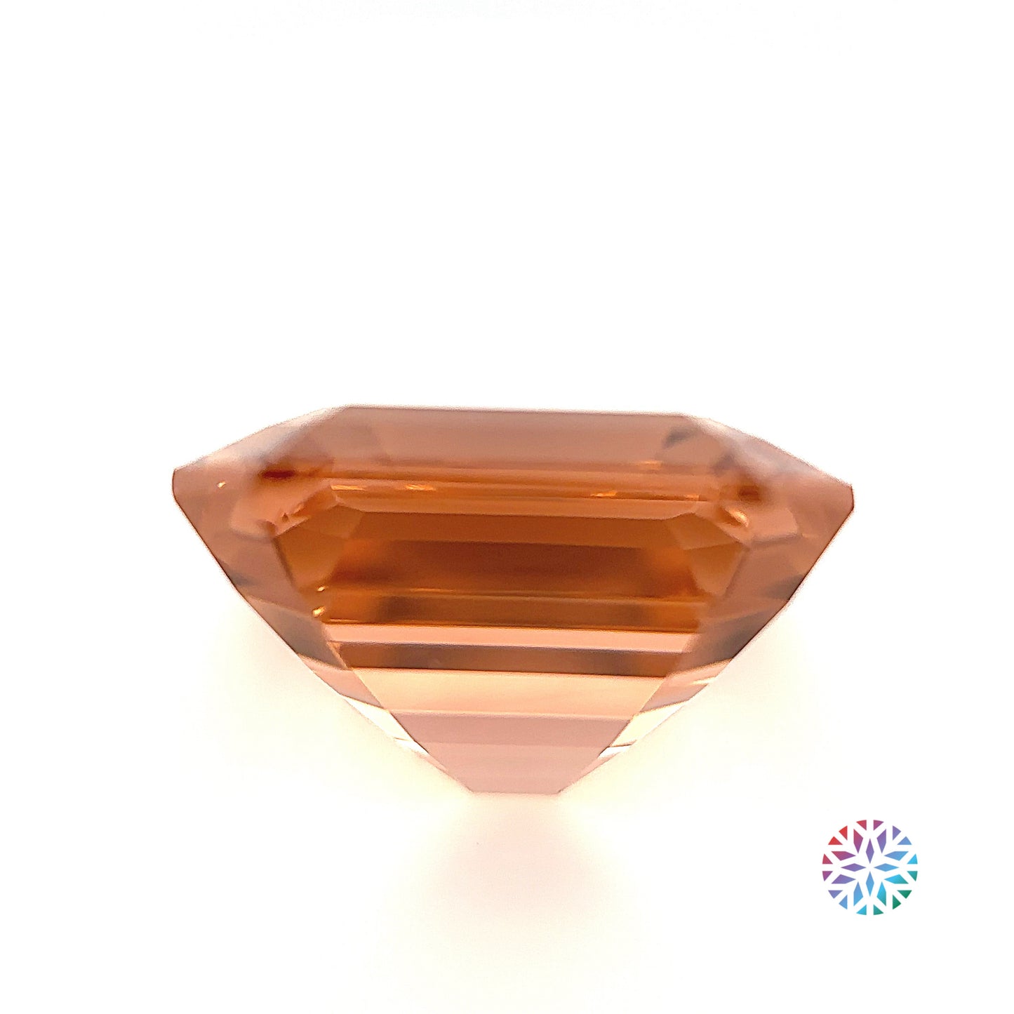 Peach Tourmaline- Emerald, 11.78ct, 14.4 x 13.8 x 8.8mm
