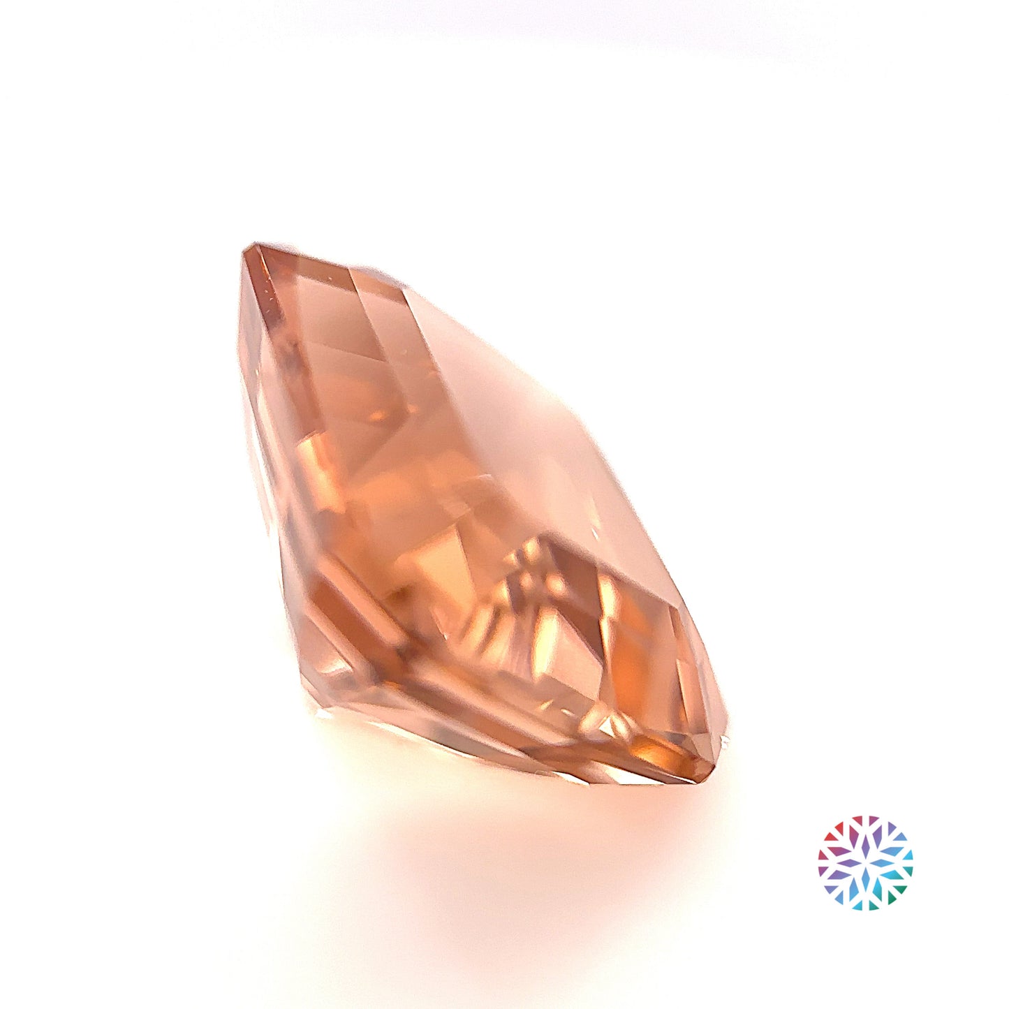 Peach Tourmaline- Emerald, 11.78ct, 14.4 x 13.8 x 8.8mm