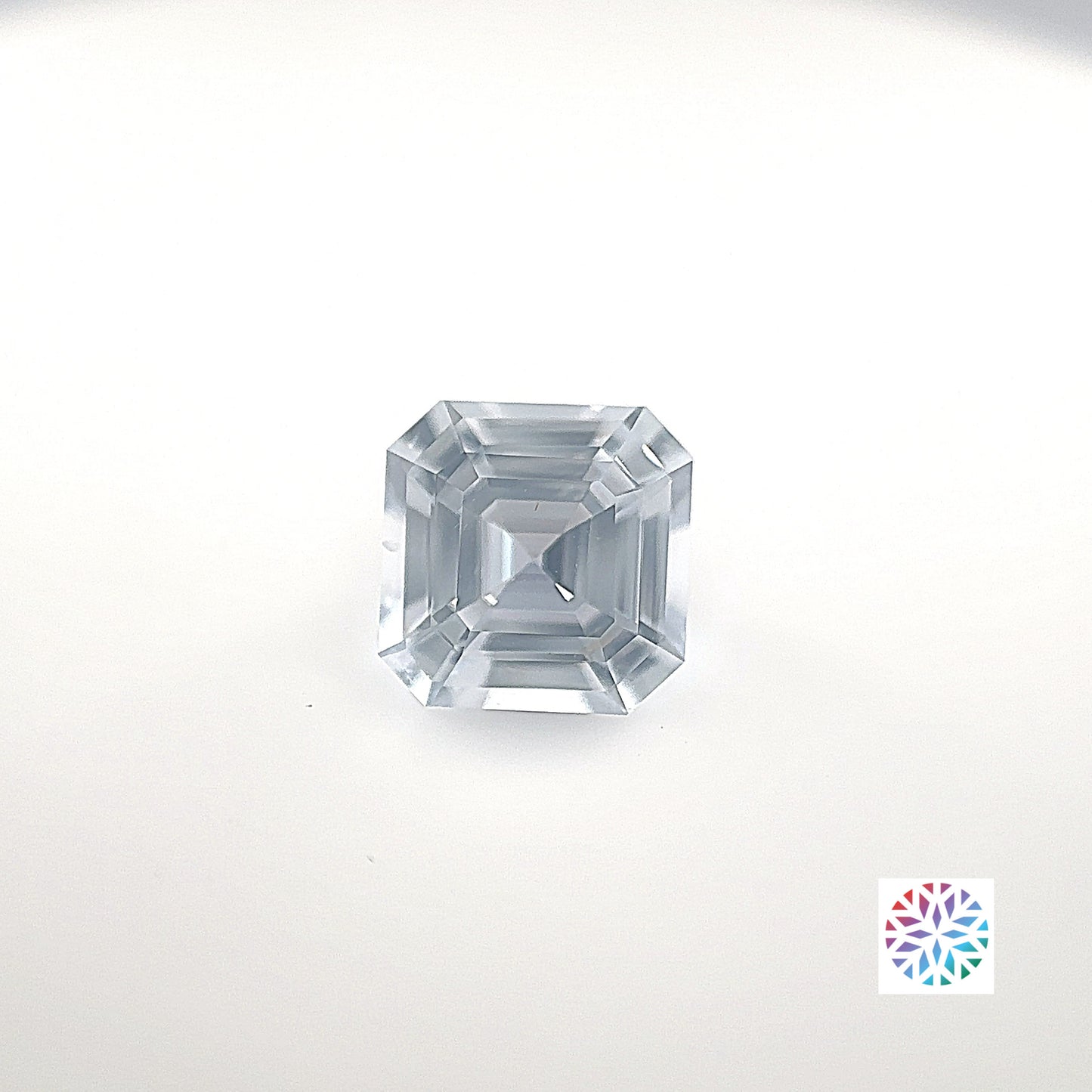 White Sapphire- Emerald, 2.11ct, 7.4 x 7.4 x 4.5mm, (C), (N)