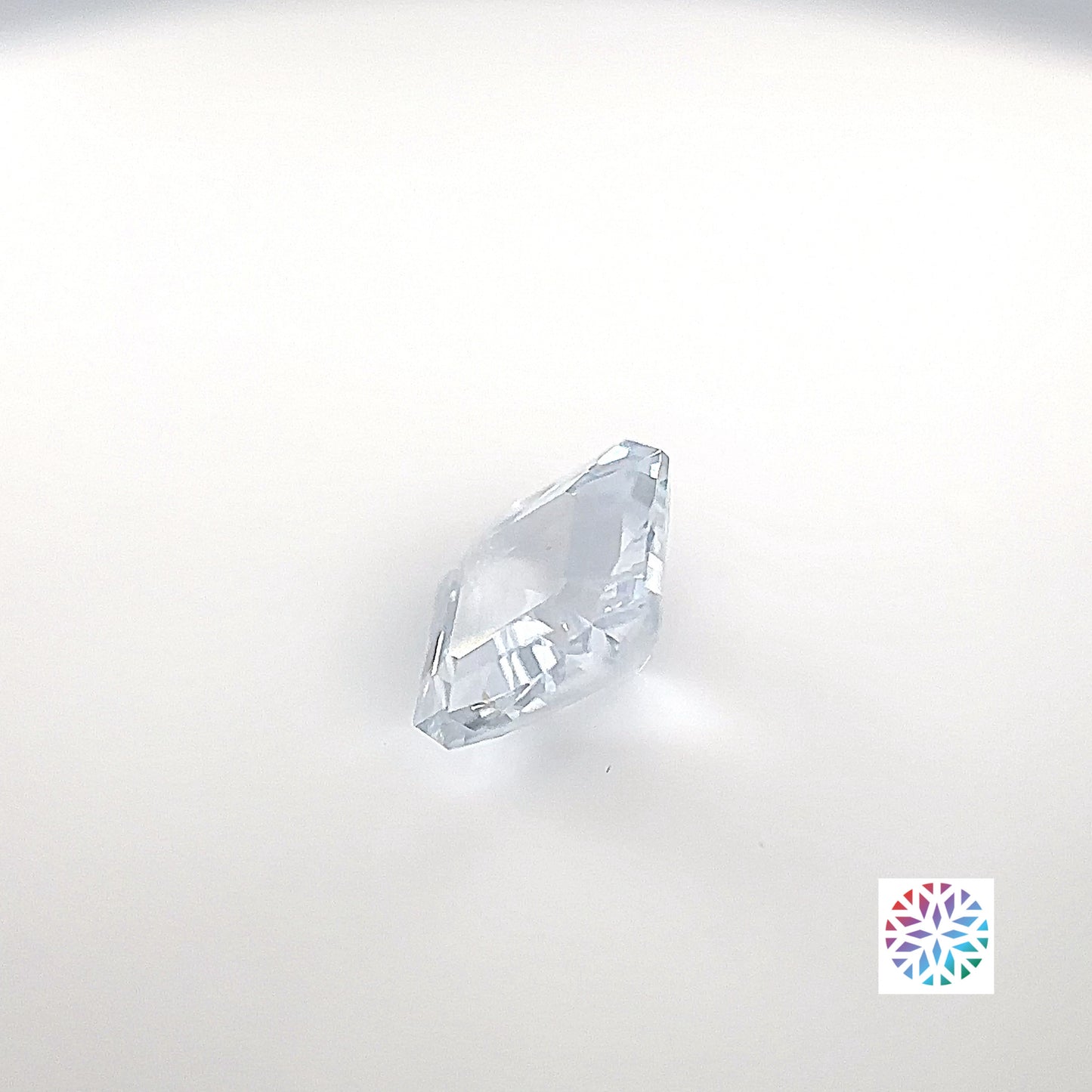 White Sapphire- Emerald, 2.11ct, 7.4 x 7.4 x 4.5mm, (C), (N)