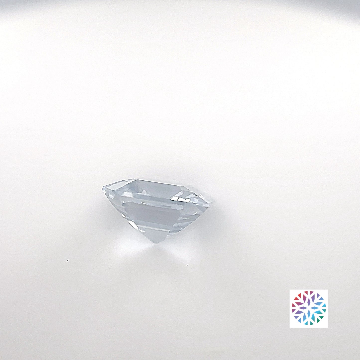 White Sapphire- Emerald, 2.11ct, 7.4 x 7.4 x 4.5mm, (C), (N)