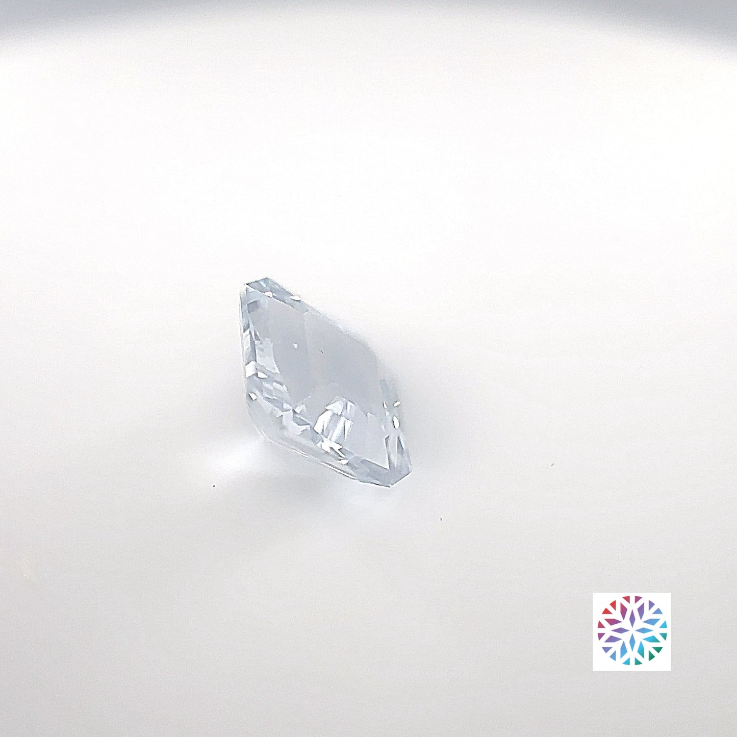 White Sapphire- Emerald, 2.11ct, 7.4 x 7.4 x 4.5mm, (C), (N)