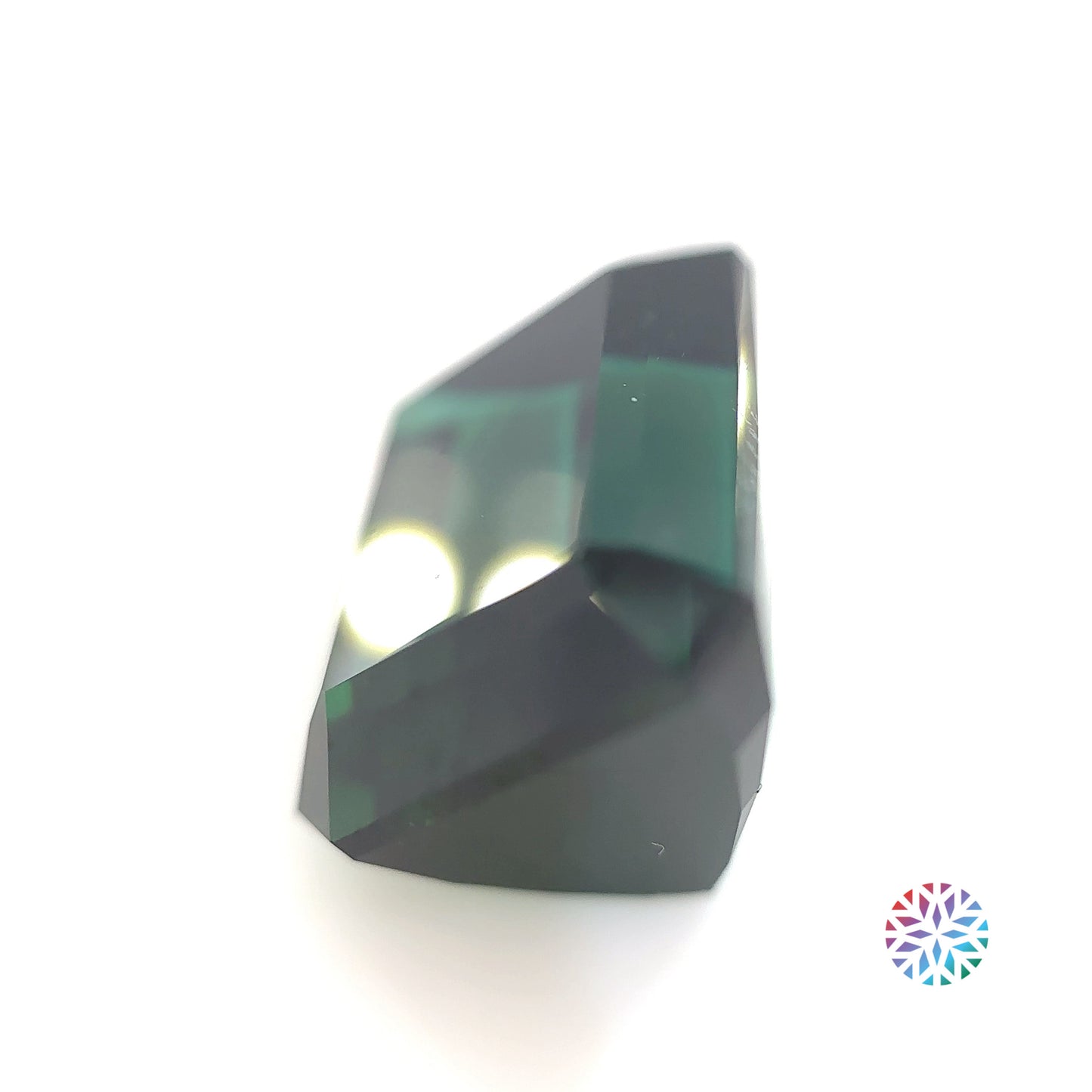 Teal Tourmaline- Emerald, 17.25ct, 15.5 x 12.5 x 9.7mm