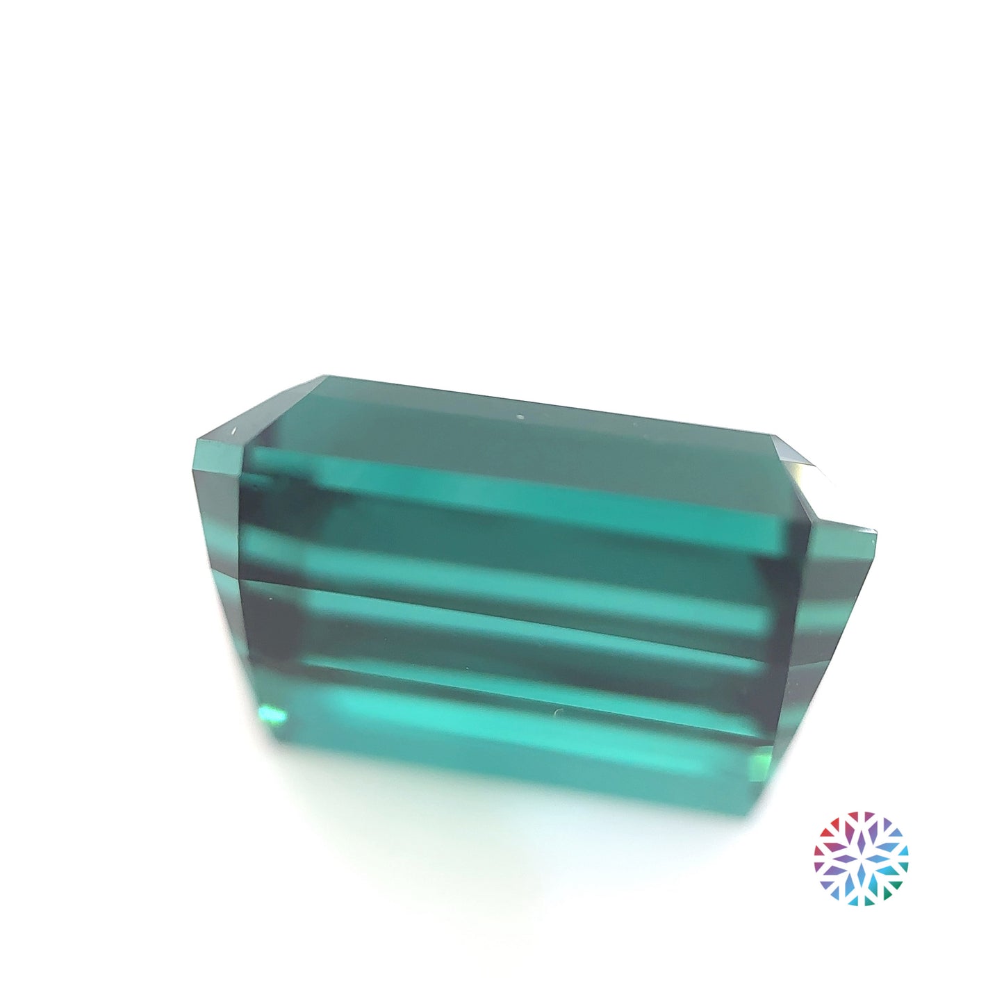 Teal Tourmaline- Emerald, 17.25ct, 15.5 x 12.5 x 9.7mm