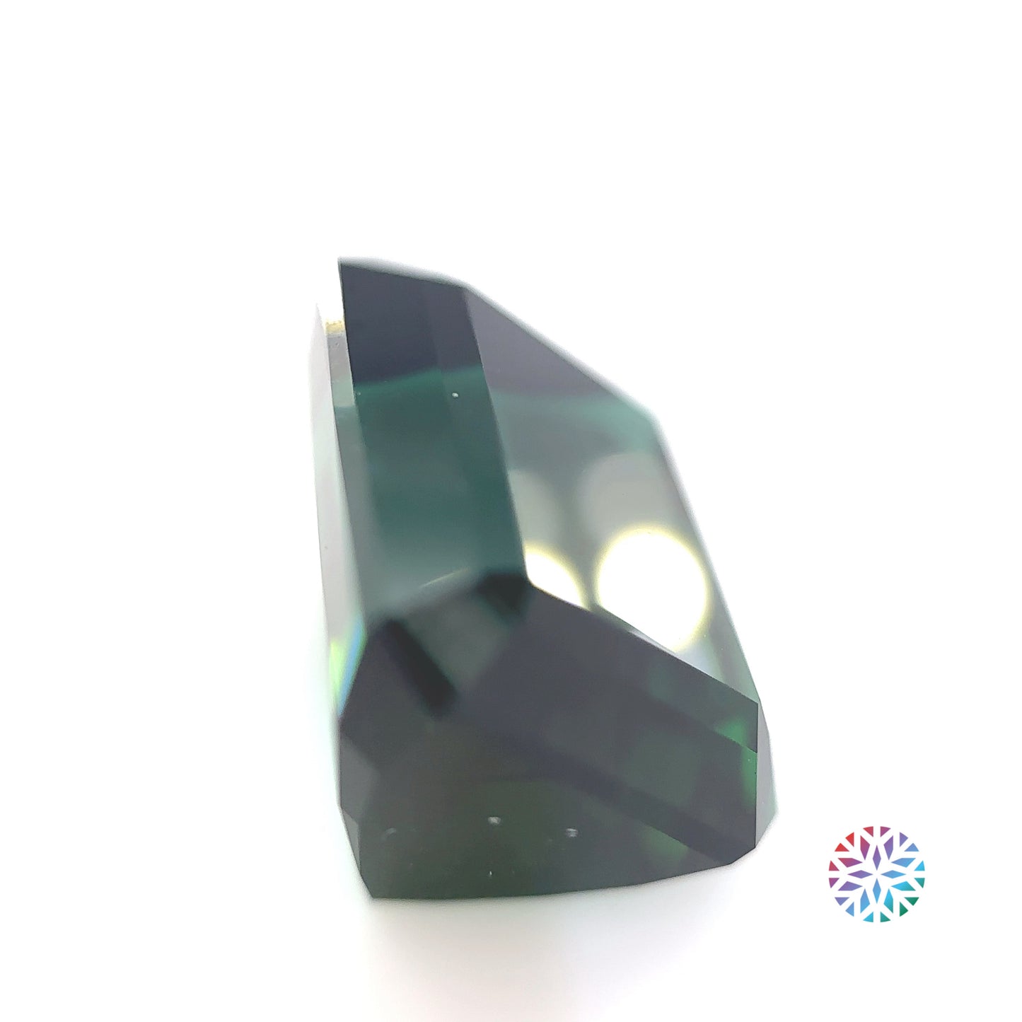 Teal Tourmaline- Emerald, 17.25ct, 15.5 x 12.5 x 9.7mm