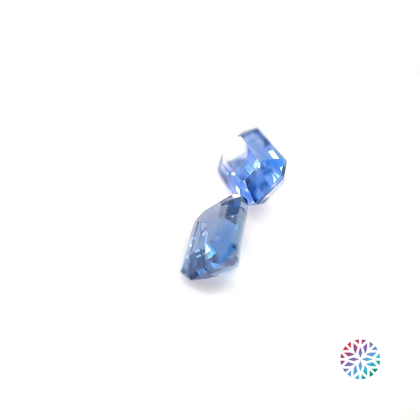 Blue Sapphire pair - Emerald, 2.67ct, 7.0 x 4.9mm