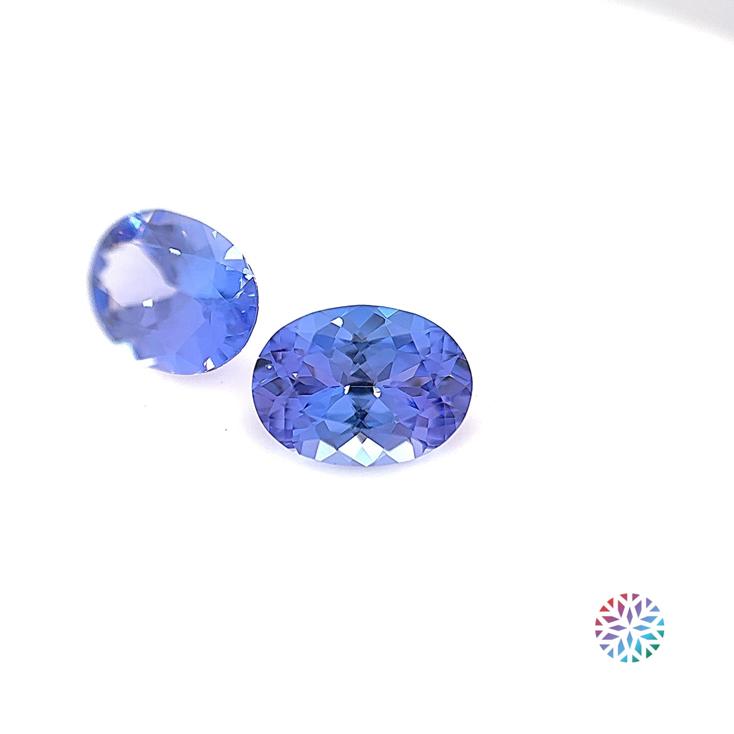 Tanzanite pair - Oval, 2.12ct, 7.9 x 5.8mm