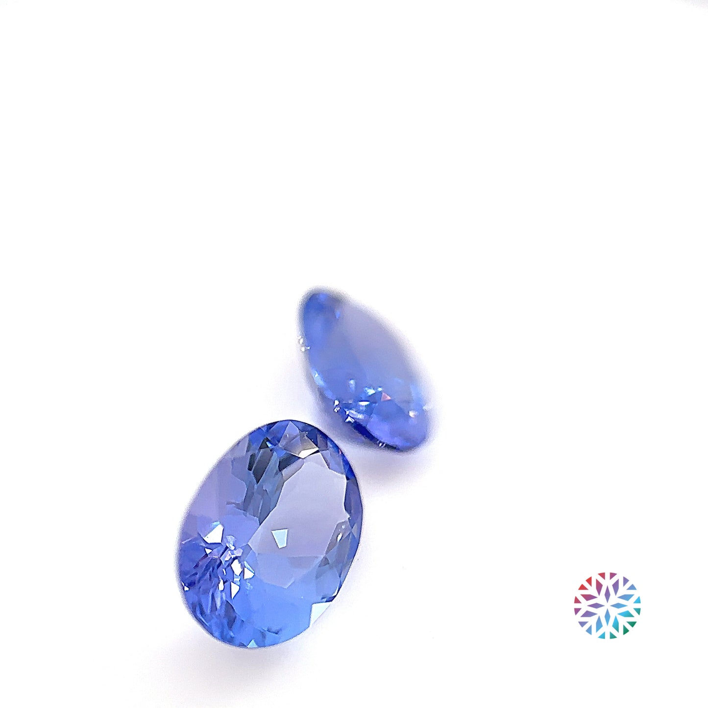 Tanzanite pair - Oval, 2.12ct, 7.9 x 5.8mm