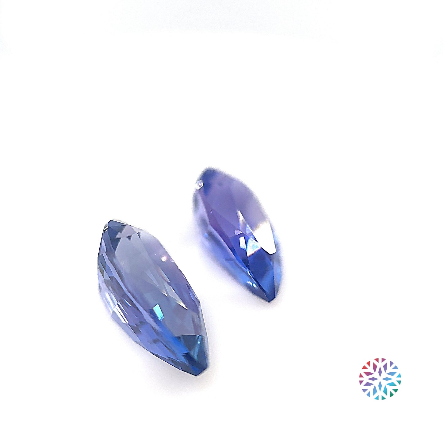 Tanzanite pair - Pear, 5.71ct, 12.0 x 7.0mm