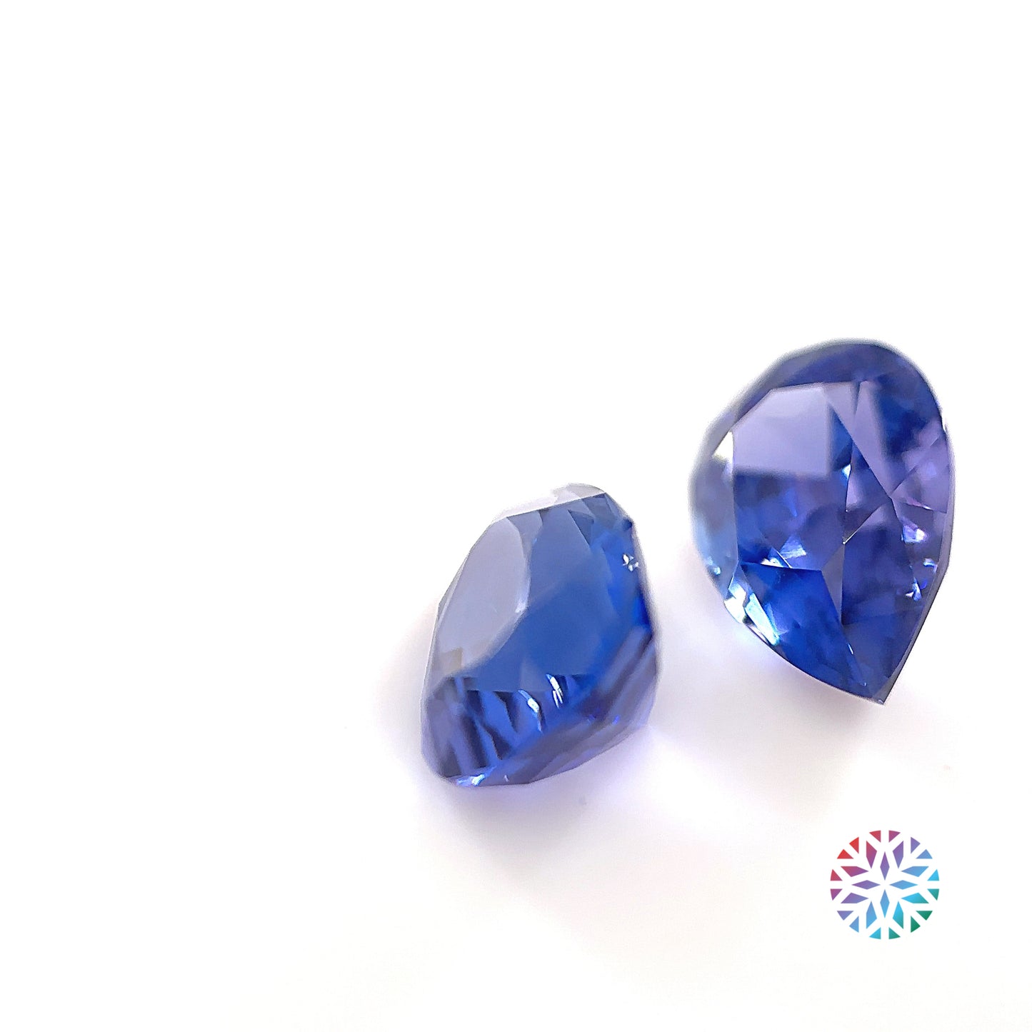Tanzanite pair - Pear, 8.67ct, 12.5 x 8.5mm