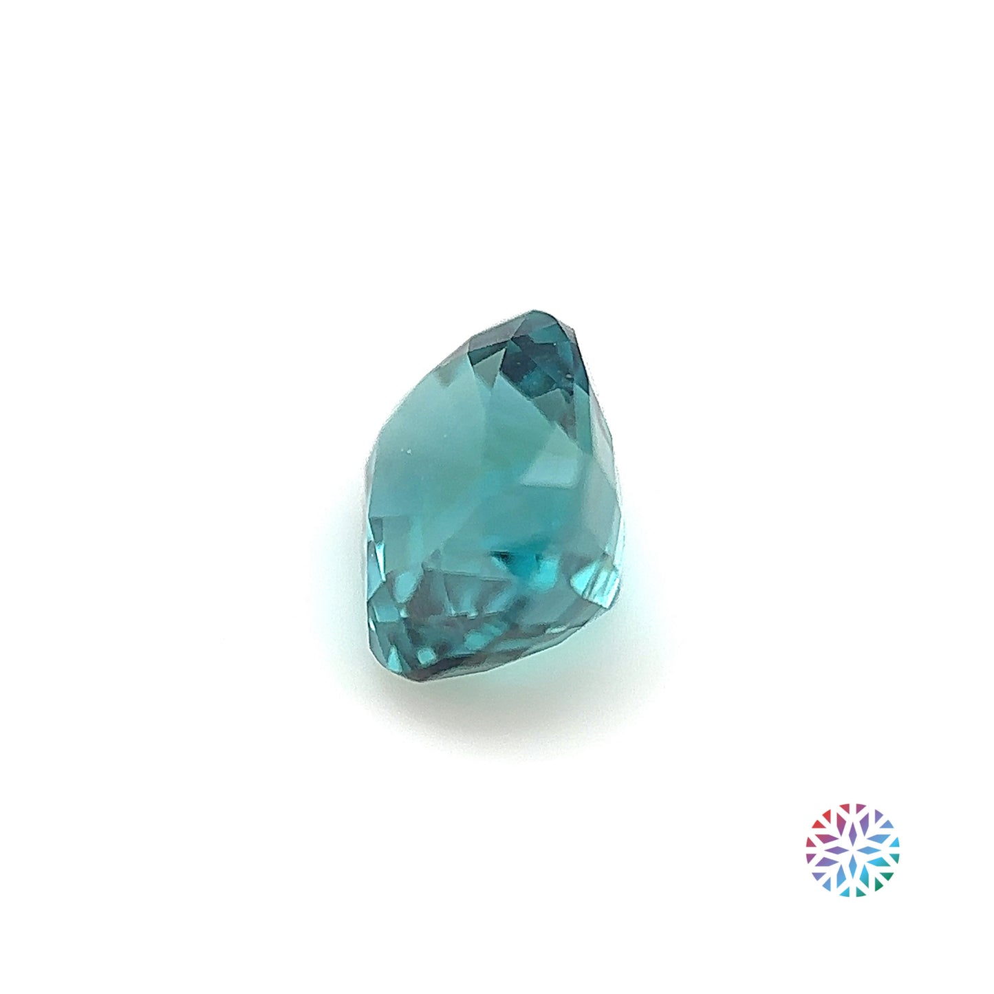 Blue Tourmaline- Cushion, 1.65ct, 7.4 x 6.3 x 5.0mm