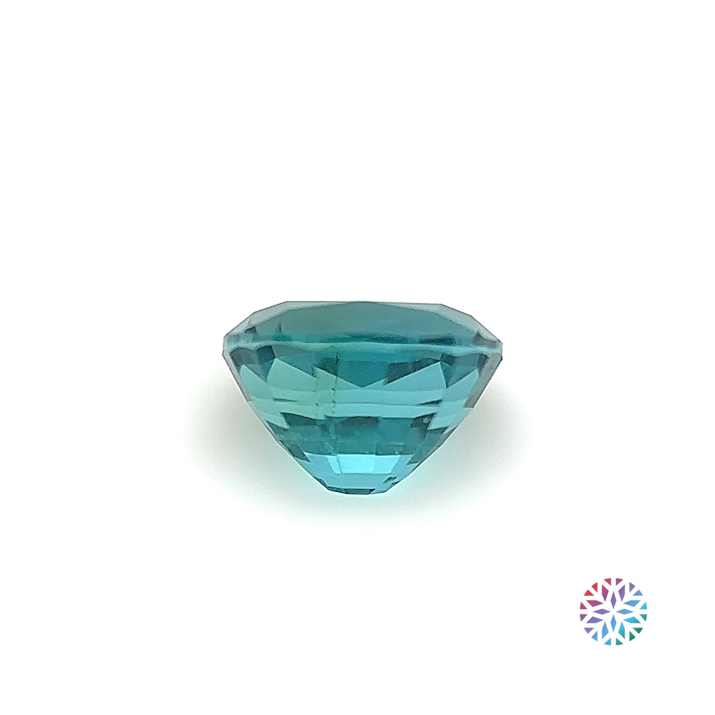 Blue Tourmaline- Cushion, 1.65ct, 7.4 x 6.3 x 5.0mm