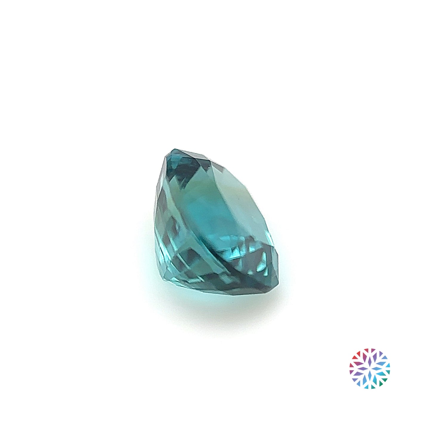 Blue Tourmaline- Cushion, 1.65ct, 7.4 x 6.3 x 5.0mm