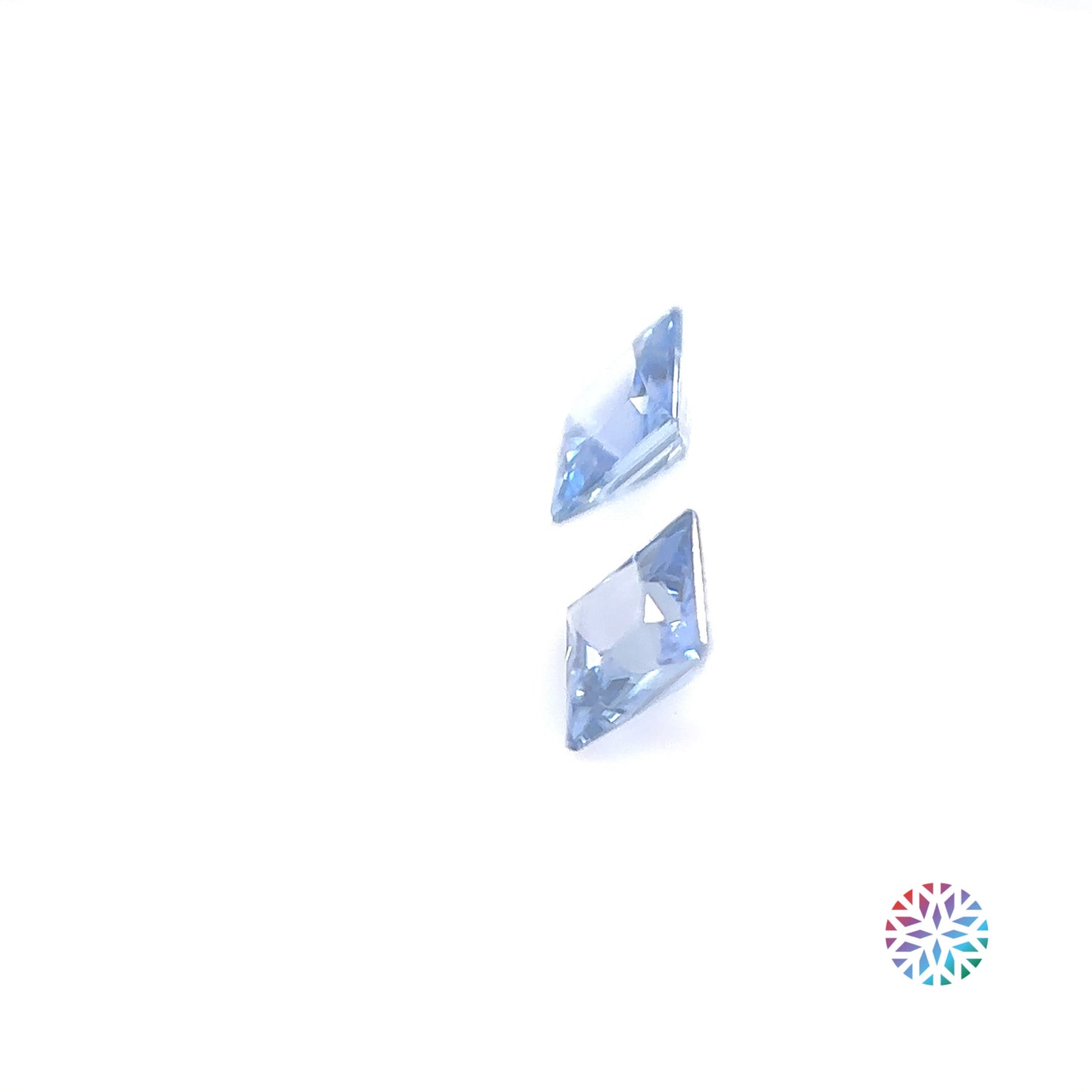 Blue Sapphire pair - Square, 0.88ct, 4.1 x 4.1mm
