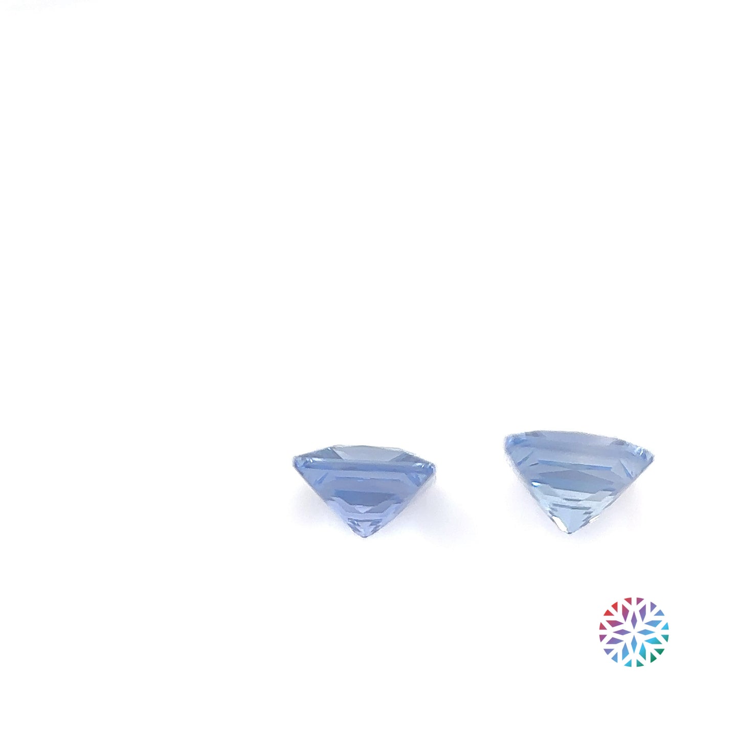 Blue Sapphire pair - Square, 0.88ct, 4.1 x 4.1mm