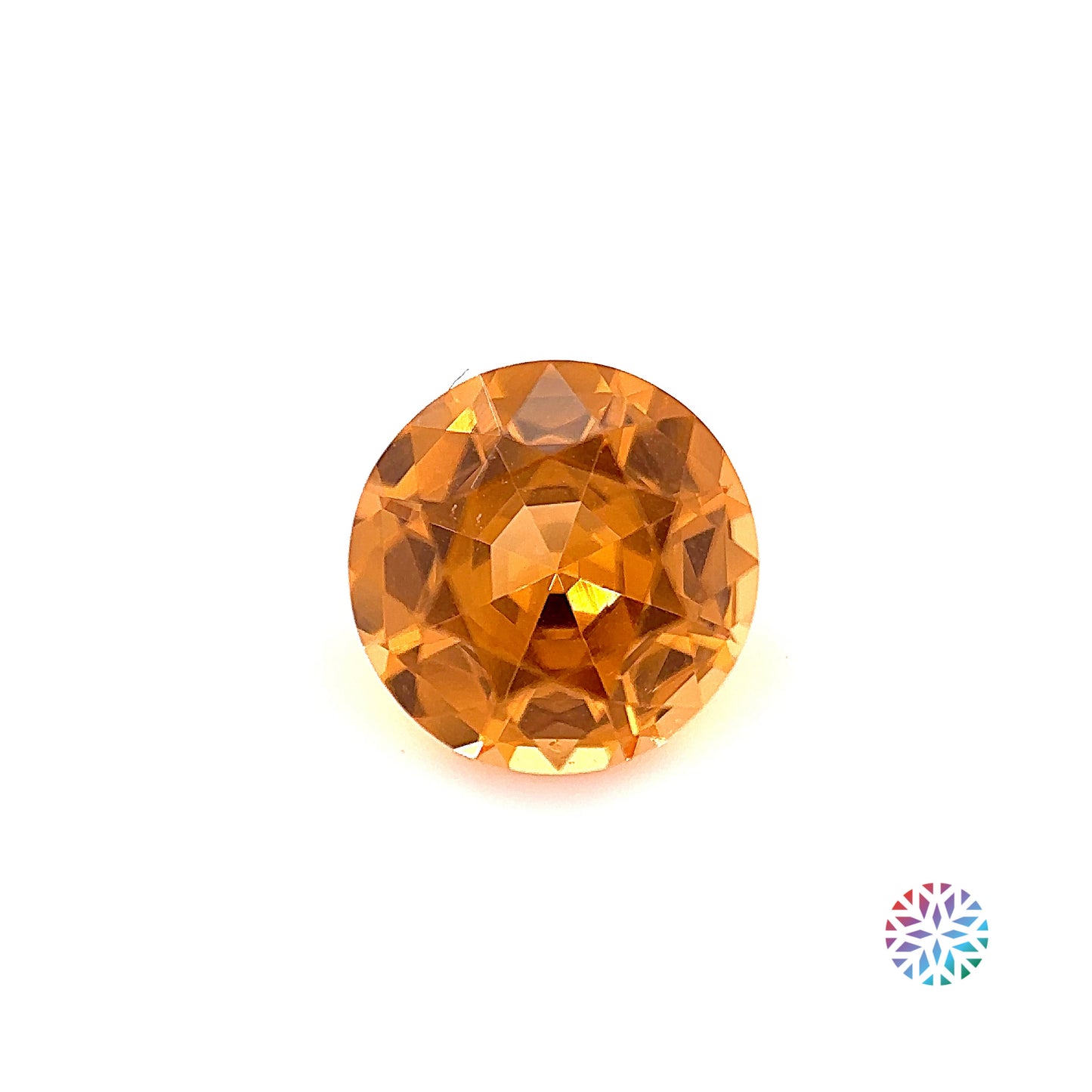Mandarin Garnet- Round, 1.64ct, 7.1 x 7.1 x 4.2mm
