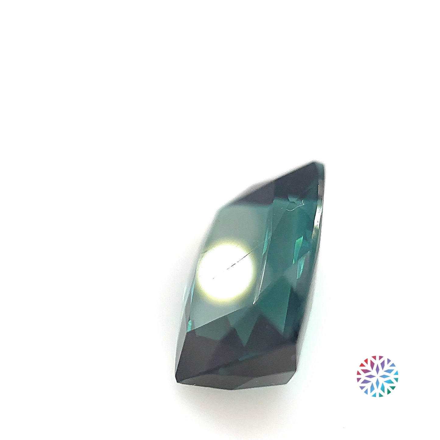 B/G Tourmaline- Cushion, 3.85ct, 11.2 x 8.1 x 5.1mm