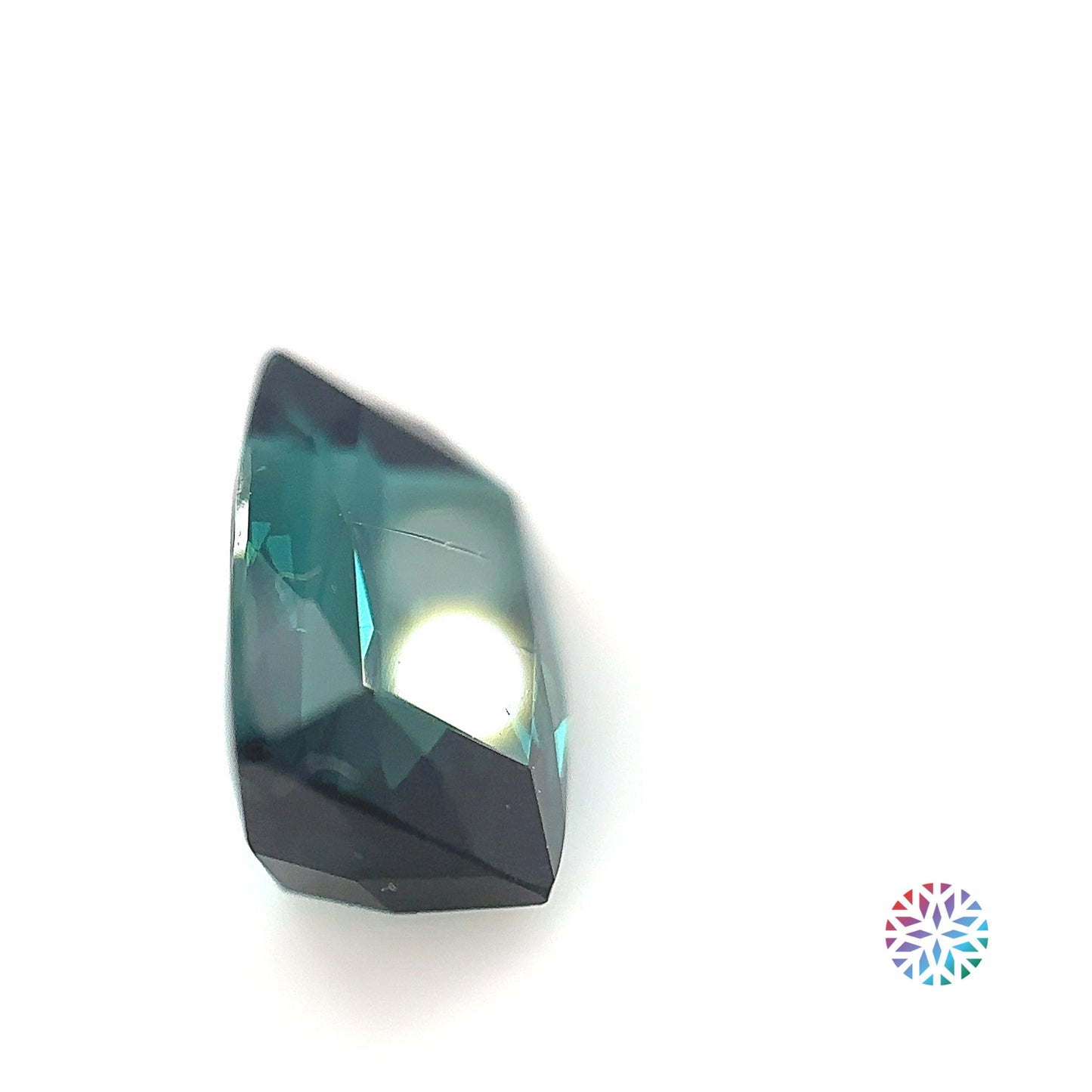 B/G Tourmaline- Cushion, 3.85ct, 11.2 x 8.1 x 5.1mm
