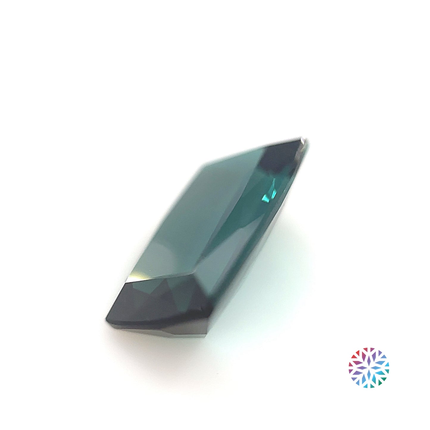 B/G Tourmaline- Cushion, 3.89ct, 12.8 x 7.9 x 4.5mm