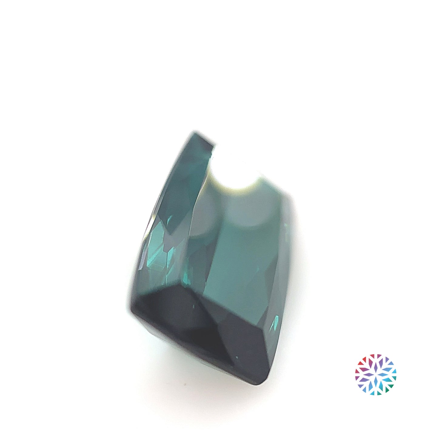 B/G Tourmaline- Cushion, 3.89ct, 12.8 x 7.9 x 4.5mm