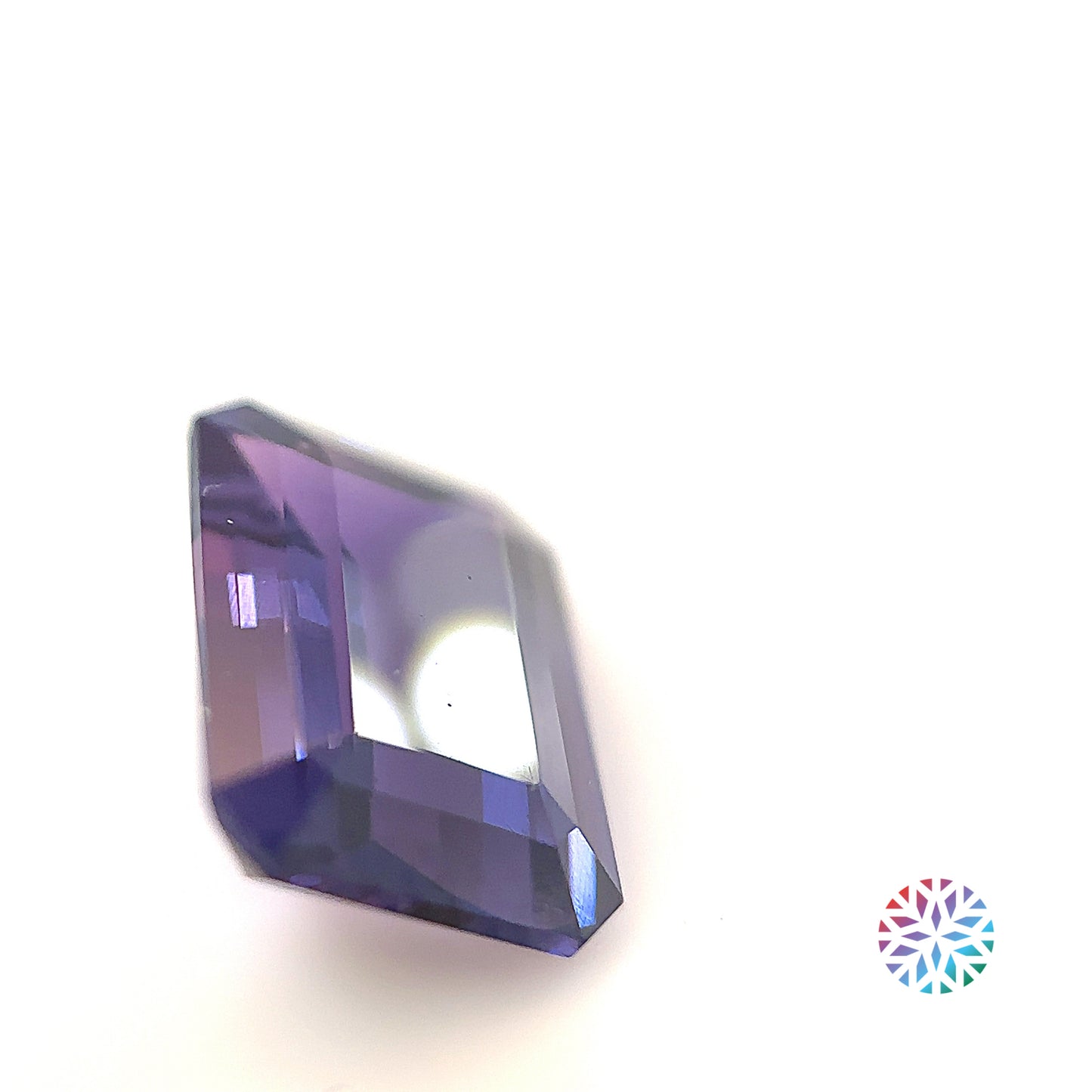 Purple Sapphire- Emerald, 3.96ct, 10.9 x 8.1 x 4.3mm