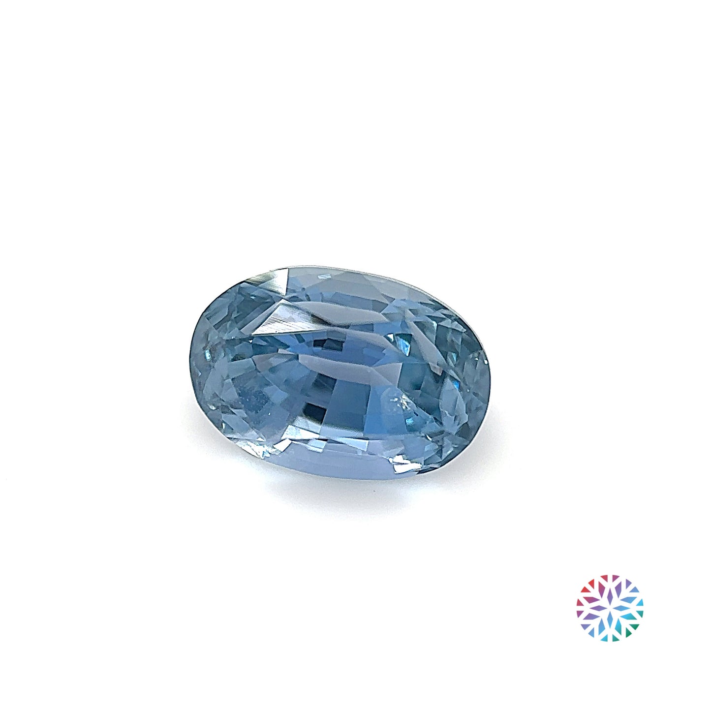 B/G Sapphire- Oval, 3.83ct, 10.1 x 7.0 x 6.1mm, (N)