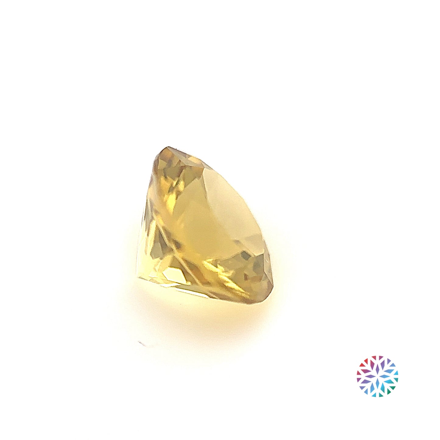 Yellow Tourmaline- Round, 1.93ct, 8.1 x 8.1 x 5.6mm