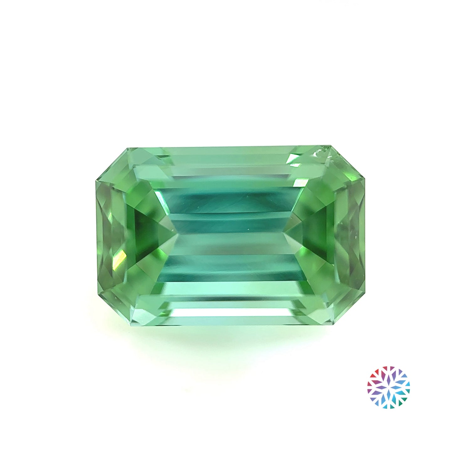 B/G Tourmaline- Emerald, 7.47ct, 13.2 x 8.8 x 7.6mm
