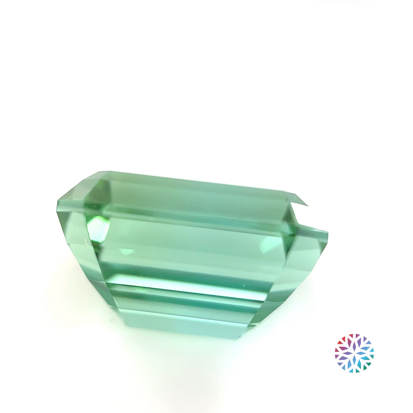 B/G Tourmaline- Emerald, 7.47ct, 13.2 x 8.8 x 7.6mm