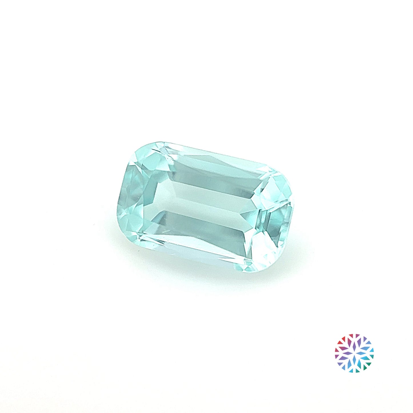 Lagoon Tourmaline- Cushion, 1.28ct, 8.1 x 5.0 x 3.8mm