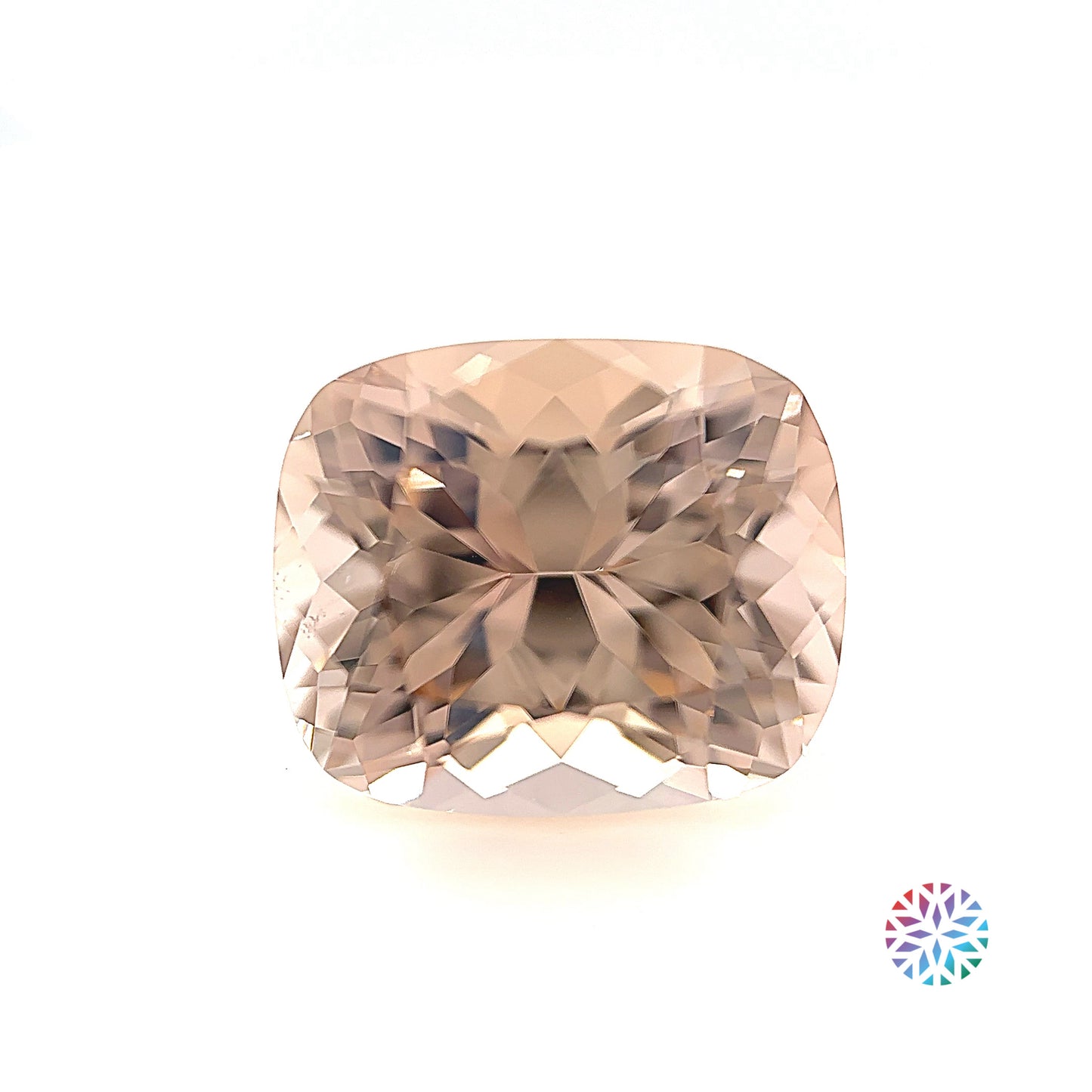 Peach Tourmaline- Cushion, 8.11ct, 13.3 x 11.1 x 8.5mm