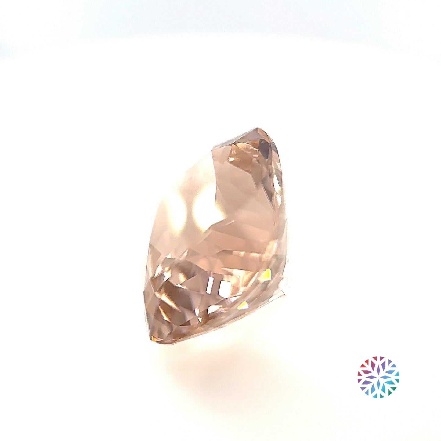 Peach Tourmaline- Cushion, 8.11ct, 13.3 x 11.1 x 8.5mm