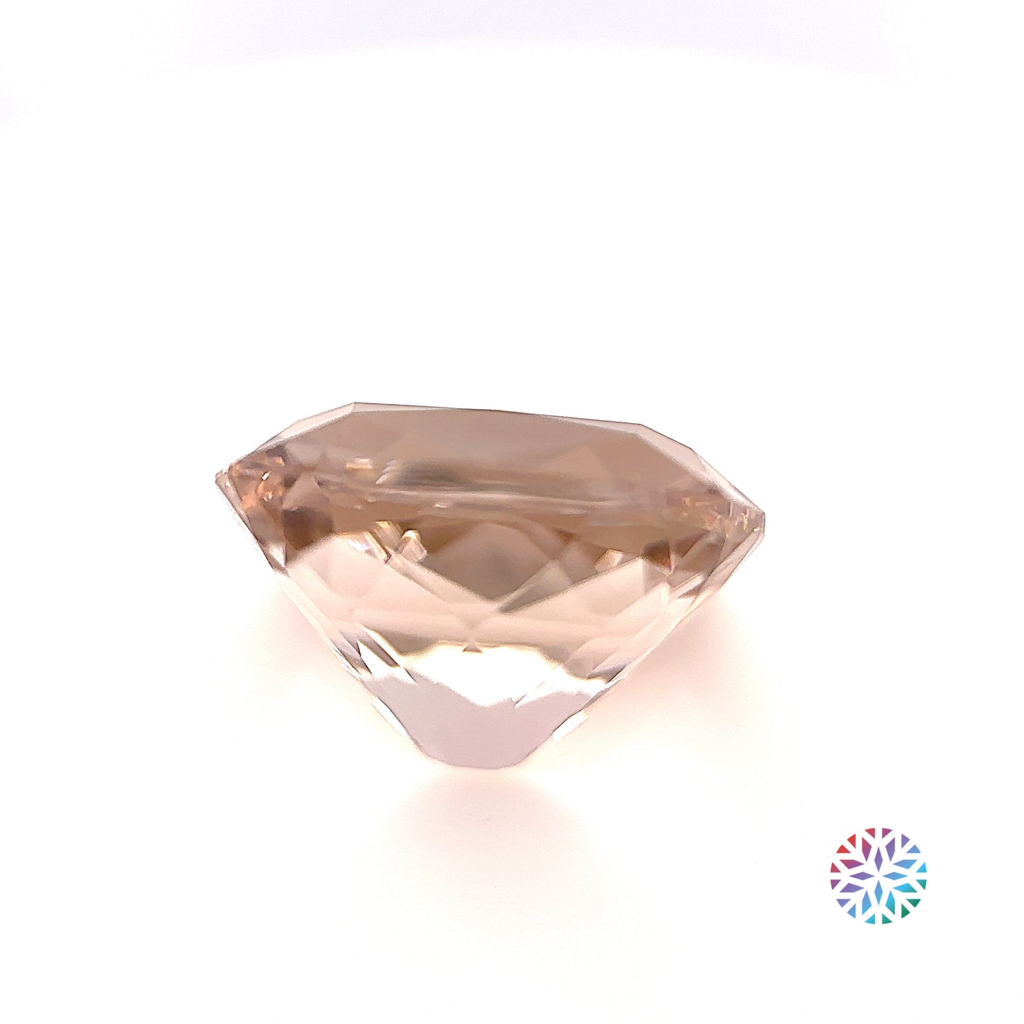 Peach Tourmaline- Cushion, 8.11ct, 13.3 x 11.1 x 8.5mm
